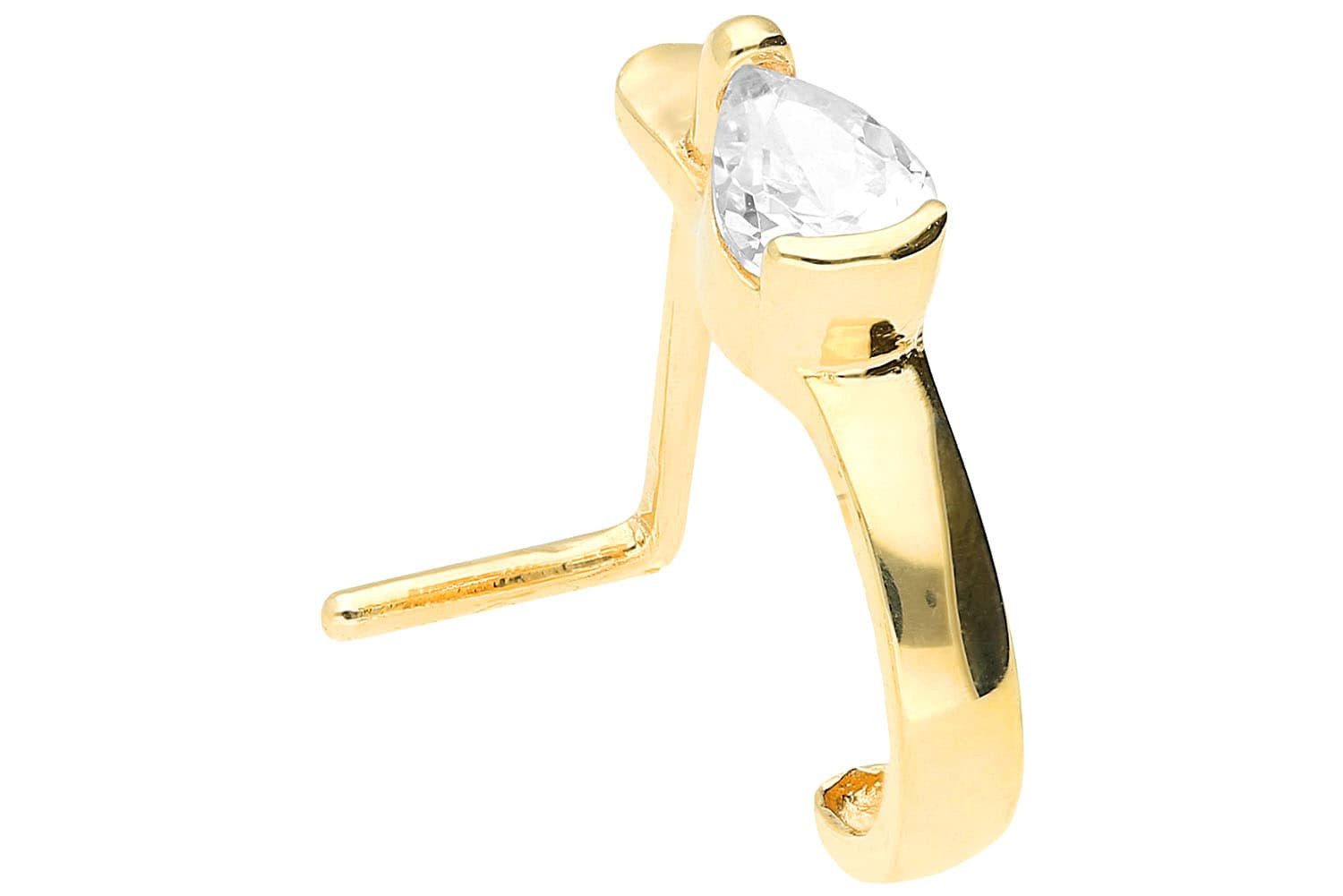 PIERCINGLINE Nasenpiercing Chirurgenstahl Nasenstecker KRISTALLTROPFEN (Nas günstig online kaufen
