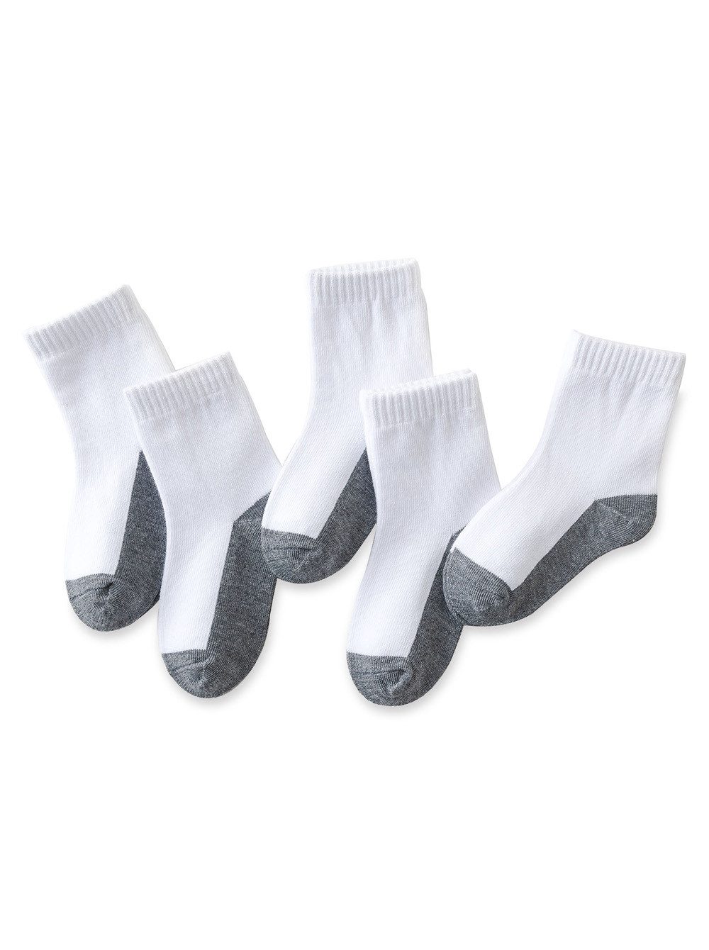 axy Socken Kinder Socken 5er Pack - Sport Weiße Socken Jungen Mädchen, Multipack (Beutel, 5er-Pack, 5 Paar) Geschenke Weiche Neuheit Sportsocken Kindersocken