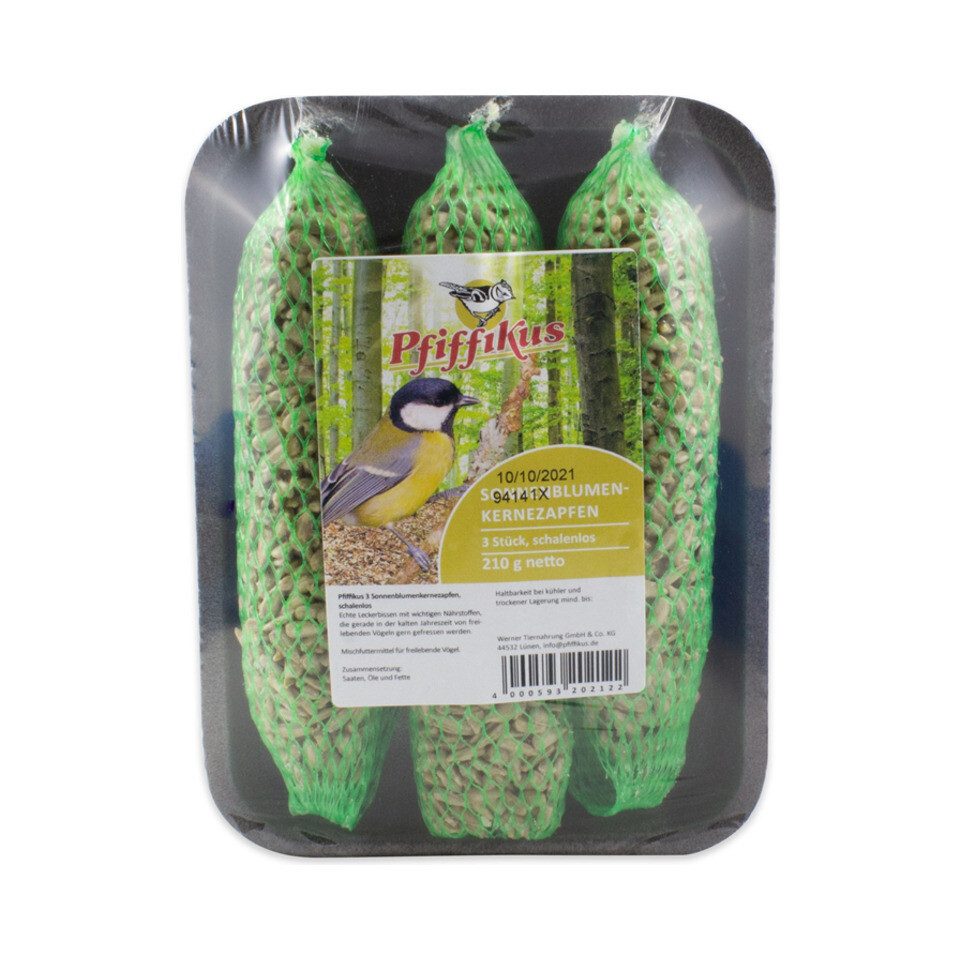 Pfiffikus Sonnenblumenkernzapfen - 3er Pack, für: Vogel