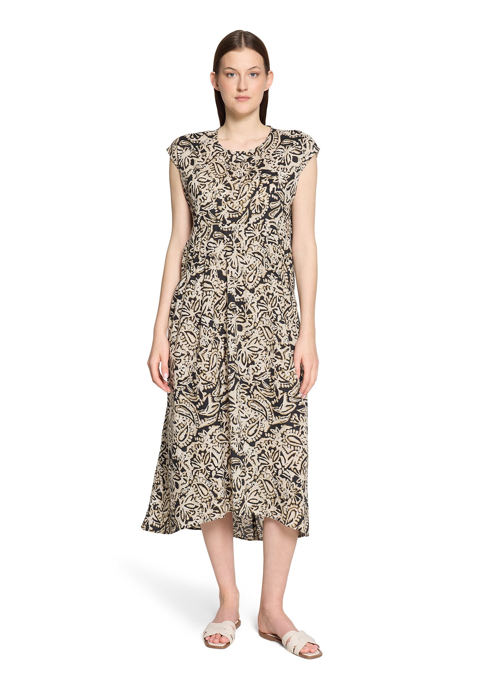 Cartoon Midikleid Damen mit Muster