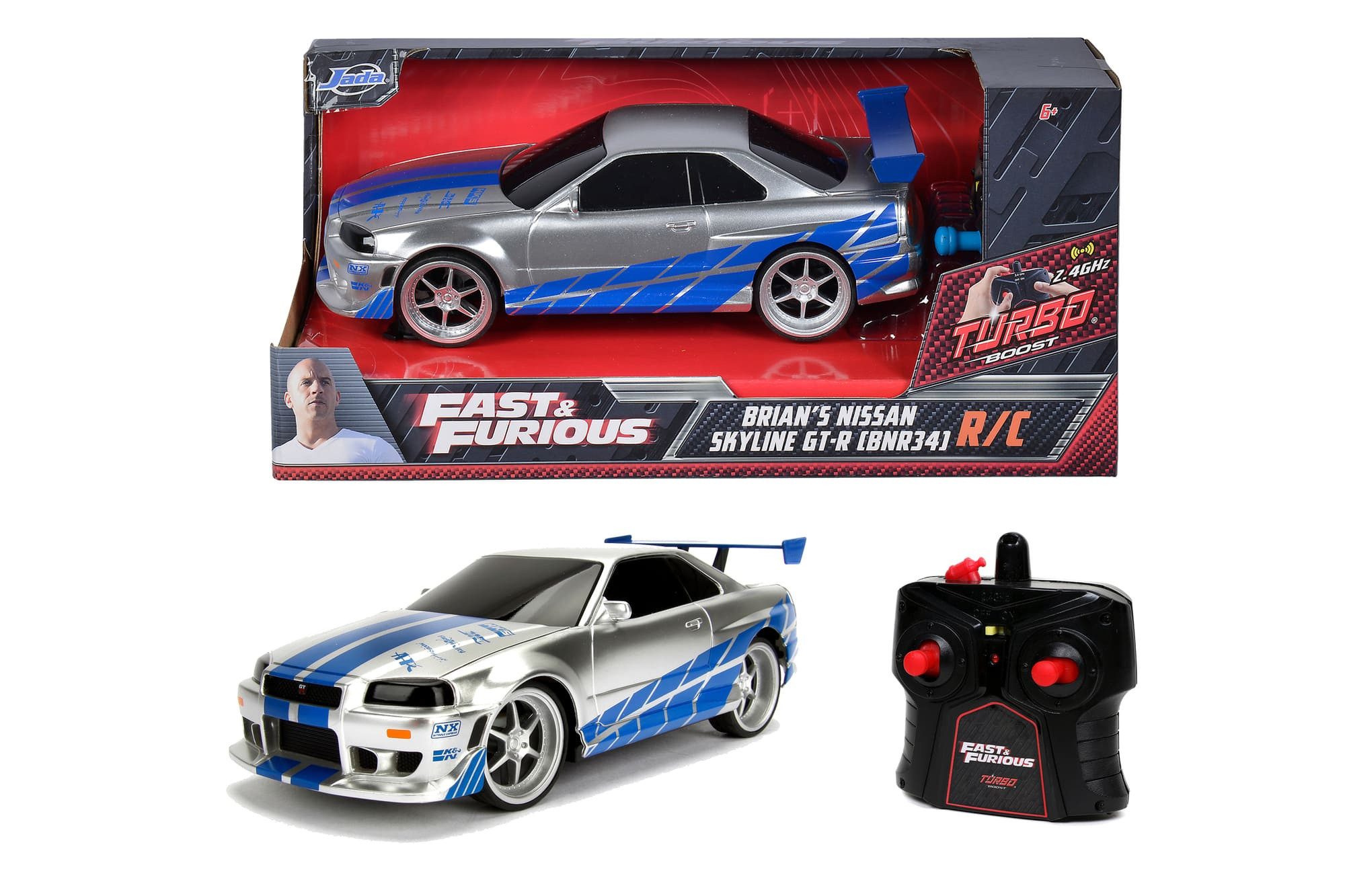 JADA Modellauto Jada Fast&Furious RC Nissan Skyline GTR 1:24 Modellauto