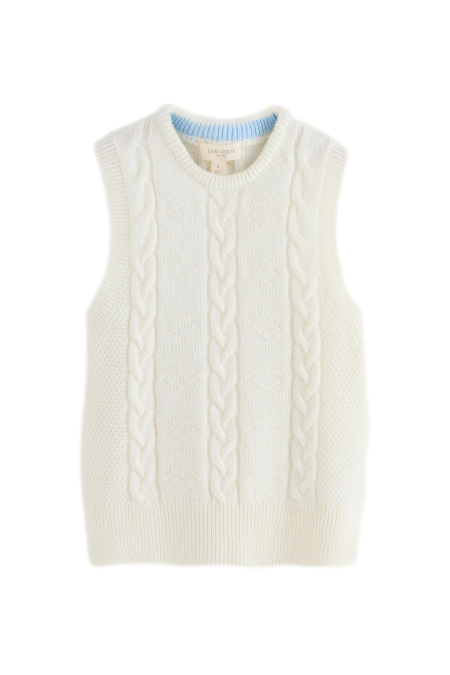LAURA ASHLEY Stricktop Laura Ashley Gestricktes Tanktop, Herz (1-tlg)
