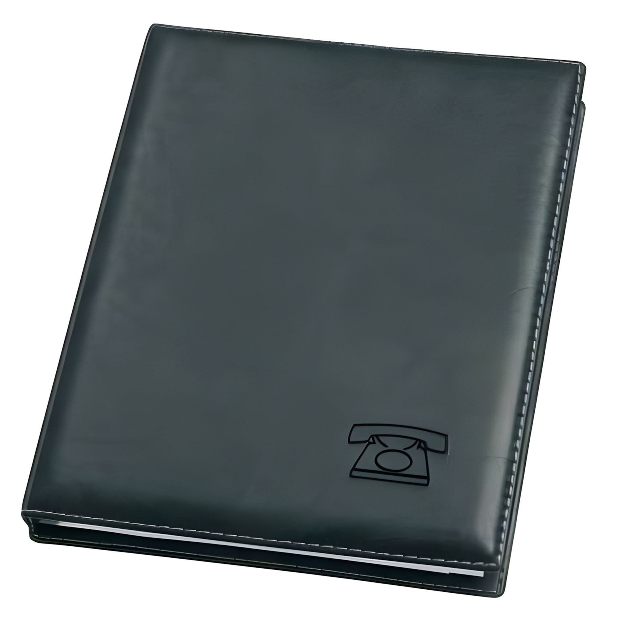 VELOFLEX Notizbuch VeloflexTelefon RB Exquisit schwarz 4-Ring 16mm