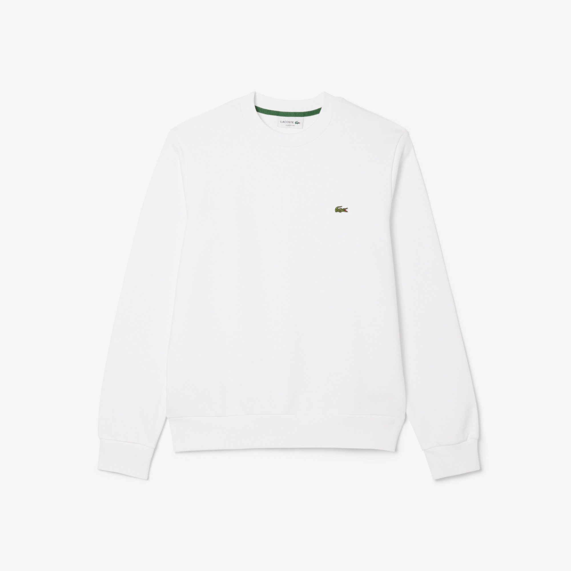 Lacoste Sweatshirt Classic Fit, reine Baumwolle, gesticktes Krokodil auf der Brust