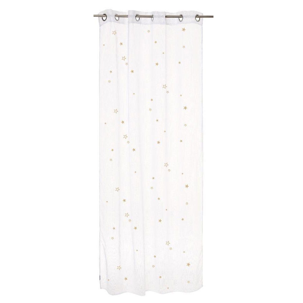 Atmosphera Créateur d'intérieur Vorhang Fenstervorhang, mit Sternen - 140 x 250 cm (1 St), modern