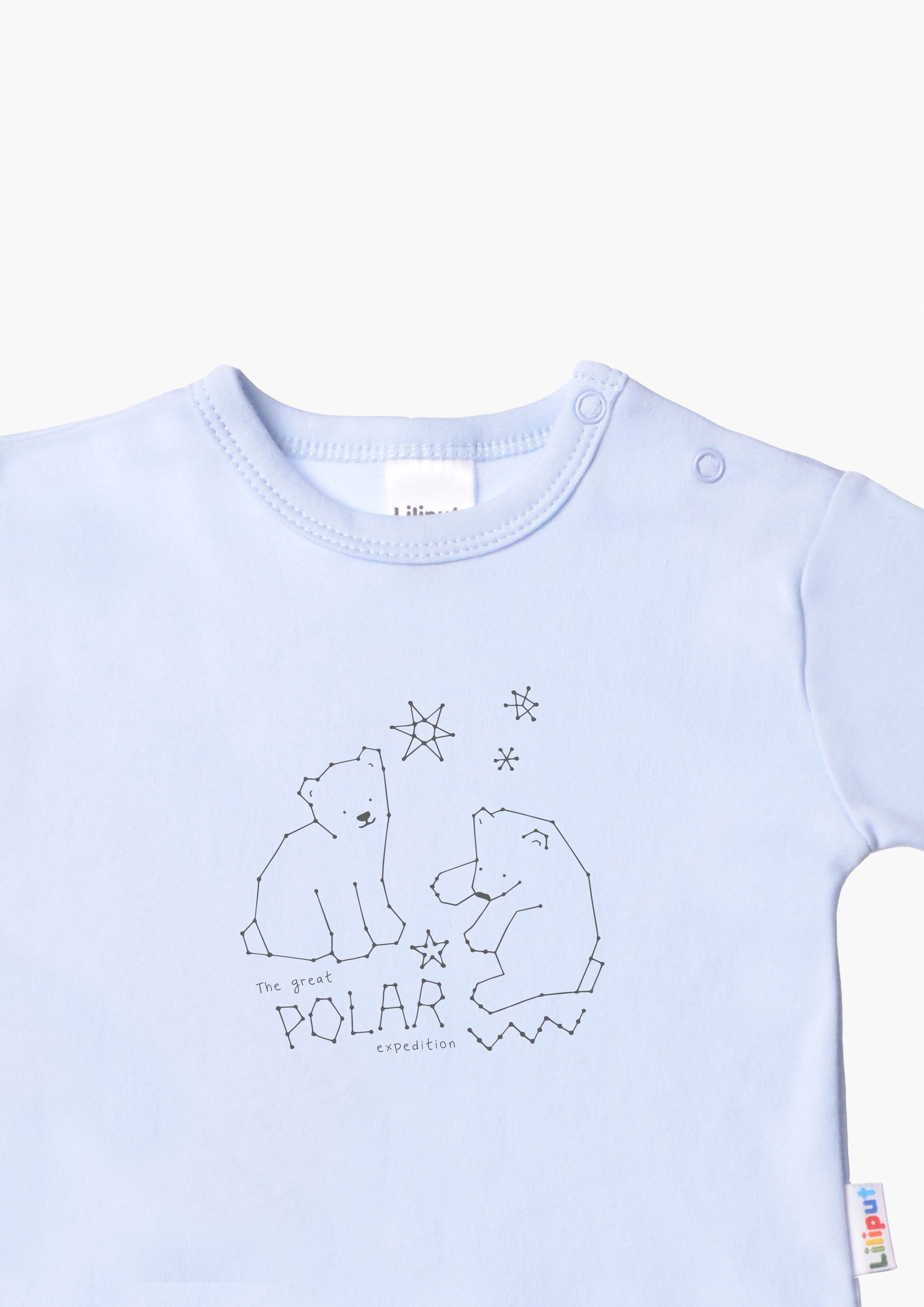 Liliput Langarmshirt Polar Bär mit Druckknöpfen auf der Schulter