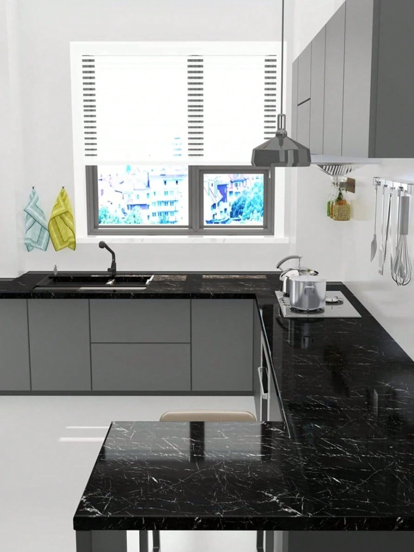 HomeBella Küchentapete Abwaschbare Tapete selbstklebend Feuchtigkeitsresist günstig online kaufen