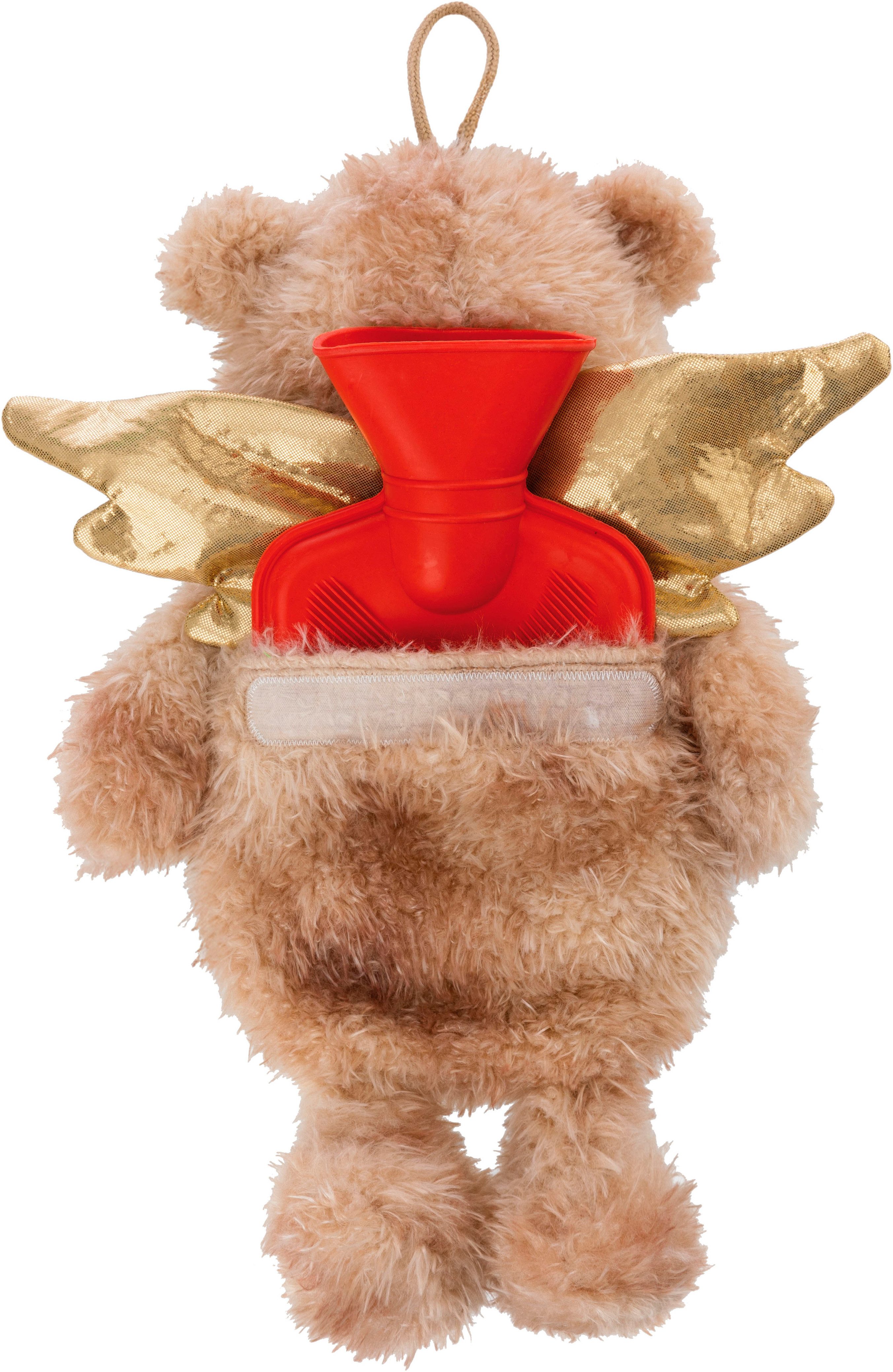 Nici Wärmflasche Schutzengel Bär La La Bearie, 2in1 - weiches Kuscheltier & Wärmflasche in einem