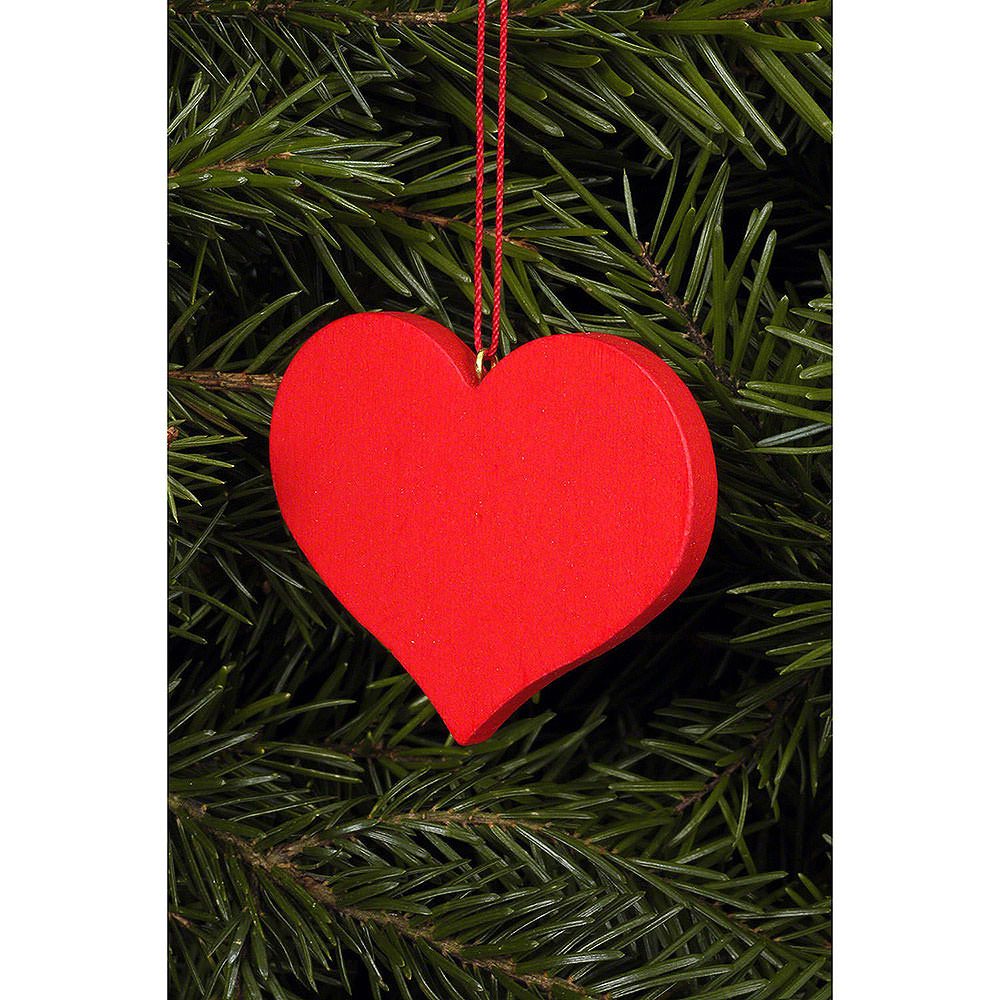 Christian Ulbricht Dekohänger Christbaumschmuck Herz rot (5,7x4,5cm) von Christian Ulbricht