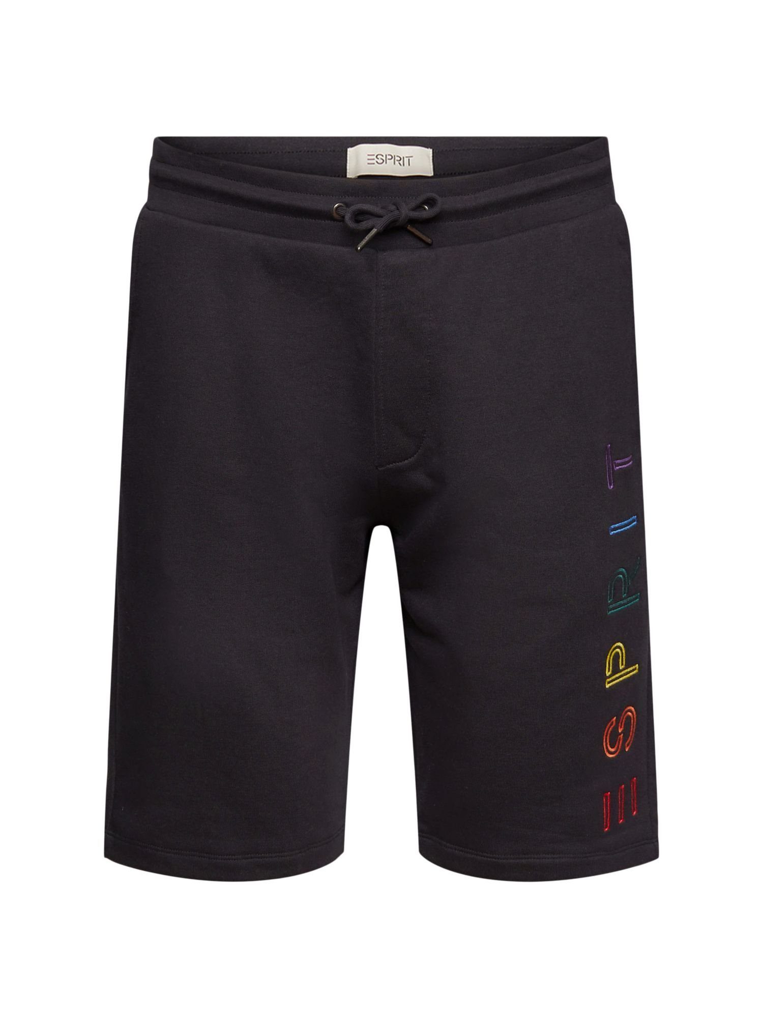 Esprit Shorts Sweat-Shorts aus Baumwoll-Mix (1-tlg) BLACK