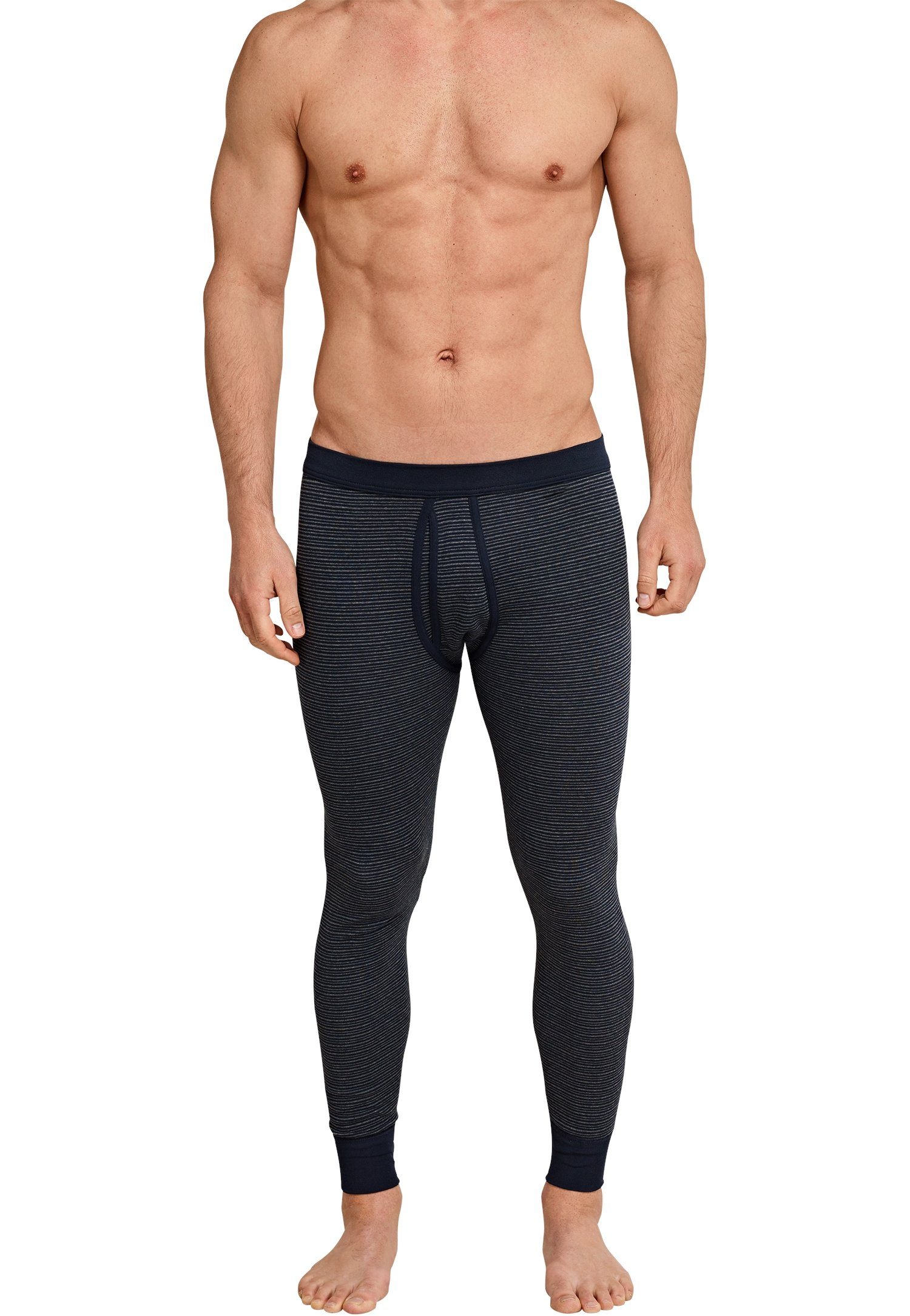 Lange Unterhose "Feinripp Melange"