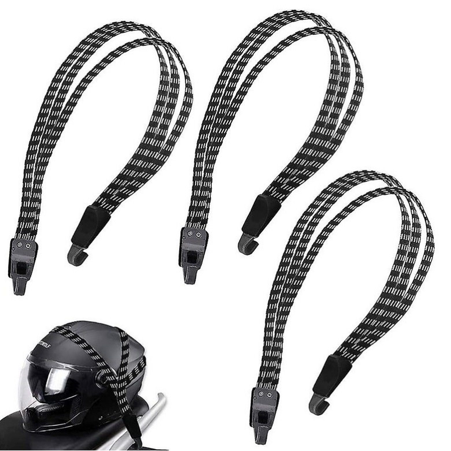 Fahrrad-Gepäckträger 3er Pack 65cm Fahrrad Gepäckspanner, Spanngurt Gepäckträger, Fahrrad