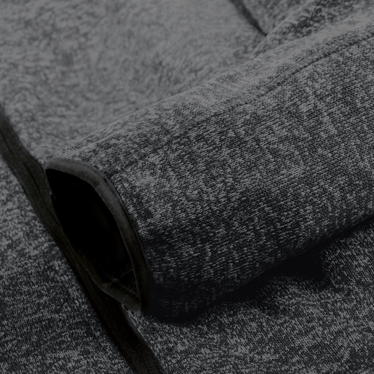 Brigg Fleecejacke Übergröße Brigg Strickoptik Fleecejacke mittelgrau