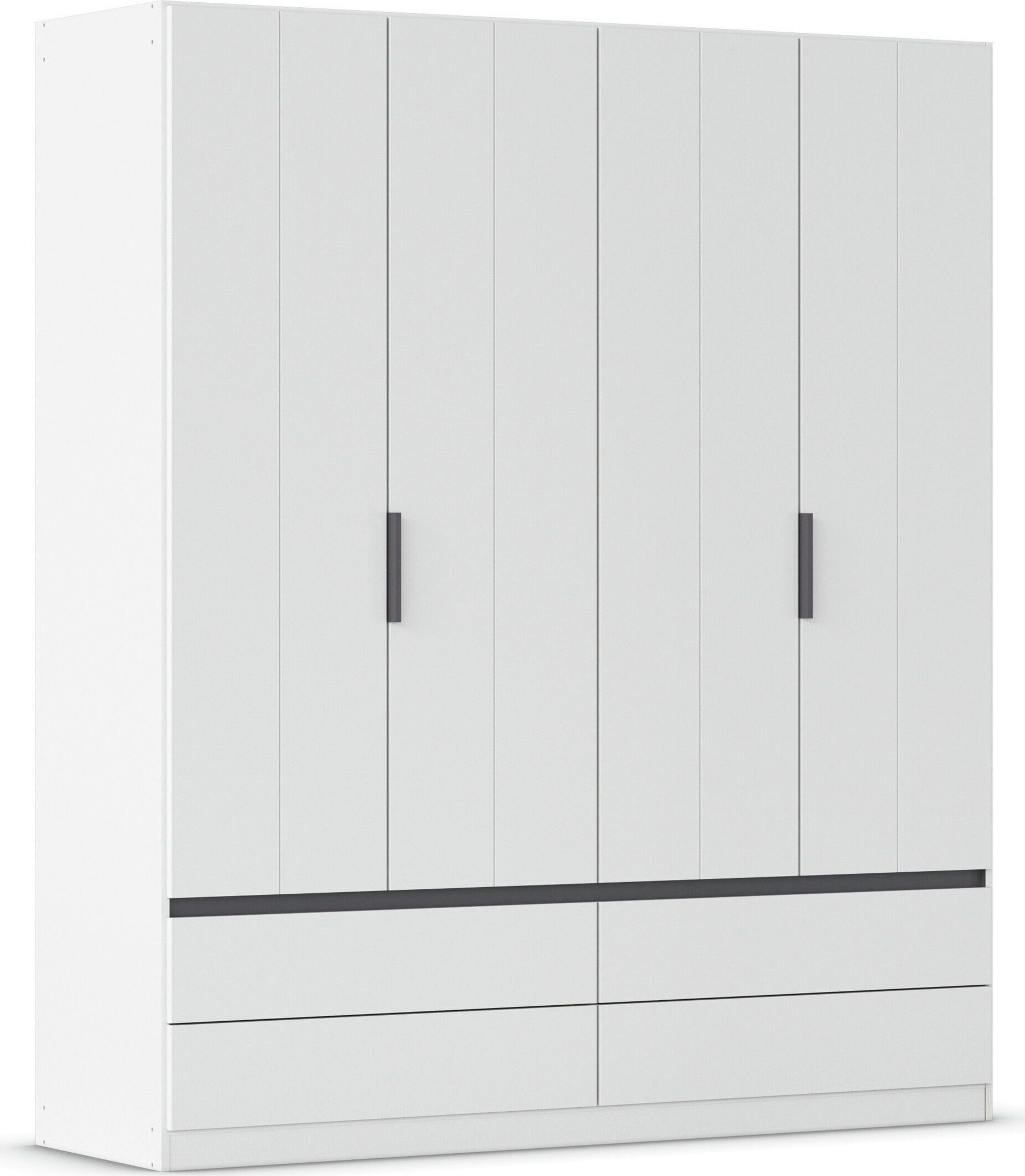 OTTO home Kleiderschrank Schrank Garderobe ARVEN Breiten 181/226/271cm (3 verschiedene Ausstattungen BASIC/CLASSIC/PREMIUM (inkl. SOFT-CLOSE) puristisches Design in Plankenoptik mit Metallgriffen MADE IN GERMANY