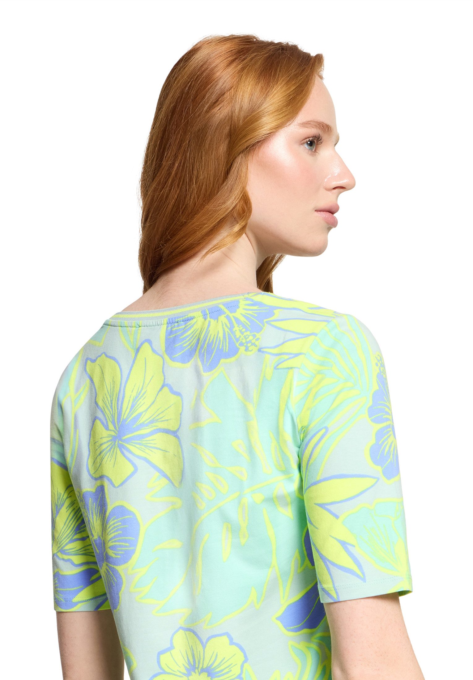 Betty Barclay Kurzarmshirt Damen mit Blumenprint (1-tlg)
