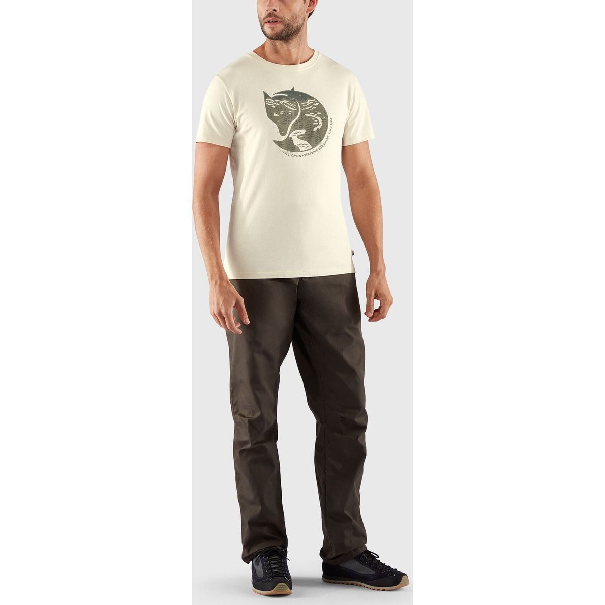 Fjällräven Kurzarmshirt Arctic Fox T-shirt M Komfortables Herren-T-Shirt aus Bio-Baumwolle mit stilvollem