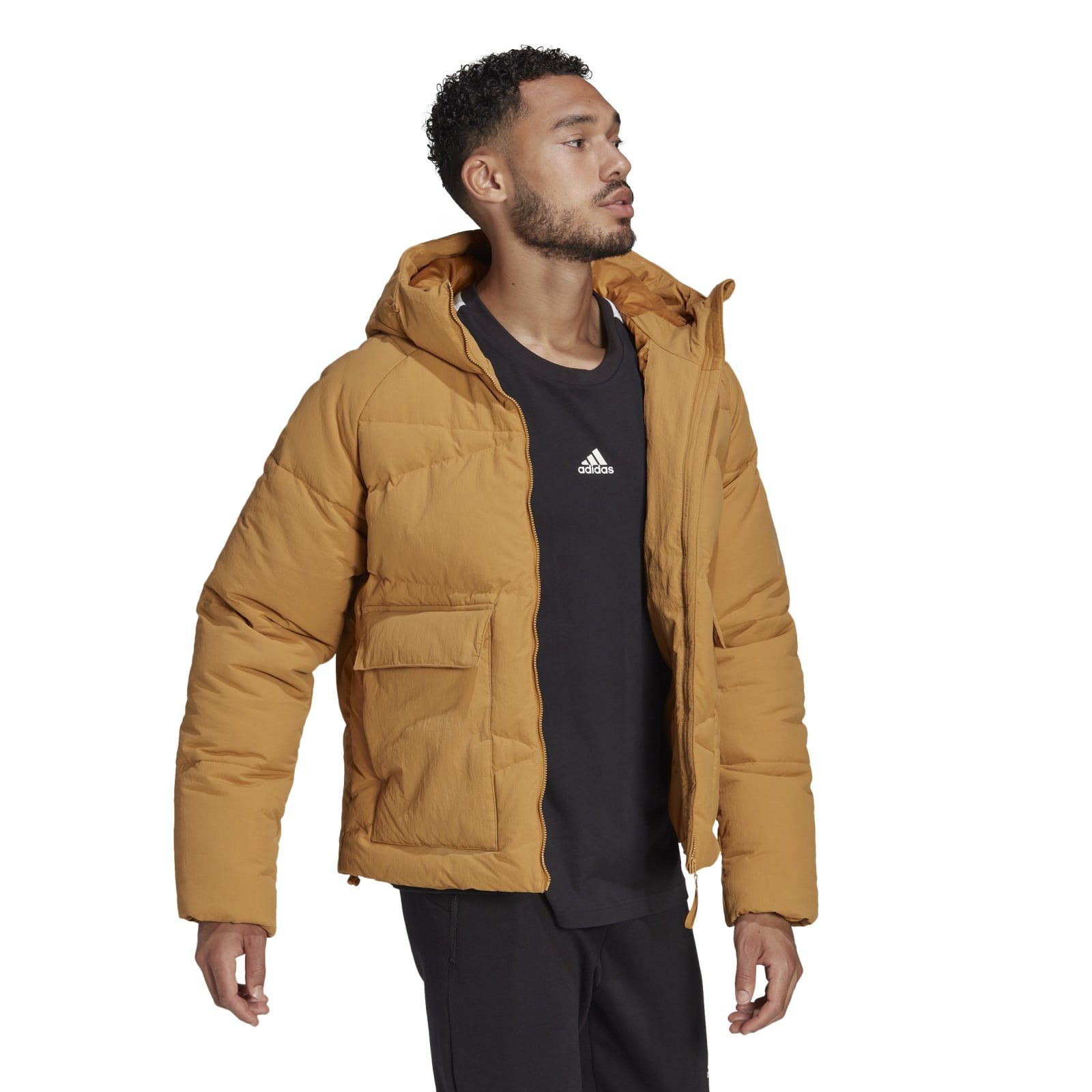 adidas Performance Winterjacke Winter-Daunenjacke Big Baffle Down braun Herren