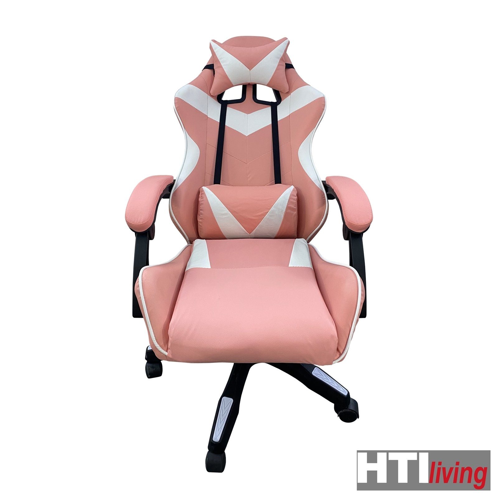 HTI-Living Schreibtischstuhl Schreibtischstuhl Krit Pink-Weiß (Stück, 1 St), höhenverstellbarer Drehstuhl – Bild 3 von 5