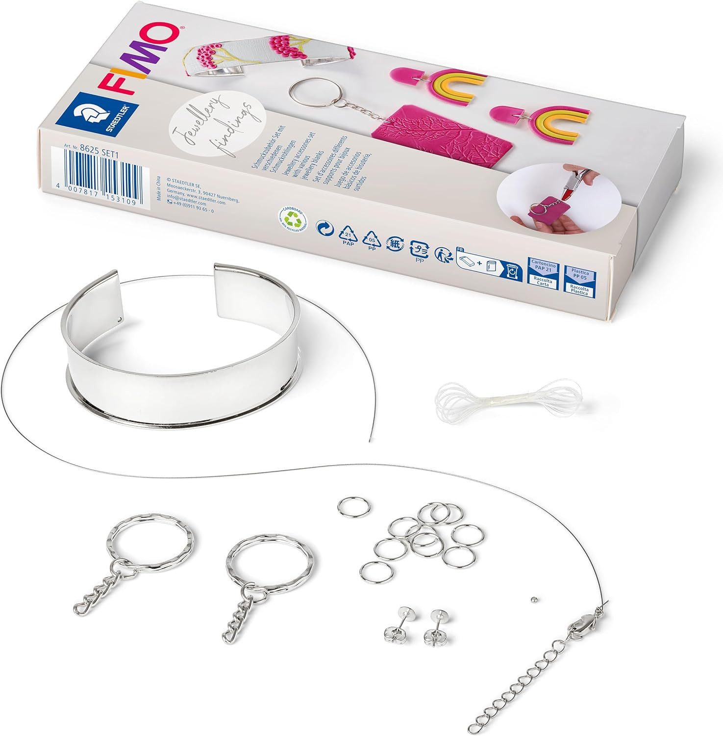 Modelliermasse STAEDTLER FIMO 8625 - Schmuckzubehör-Set