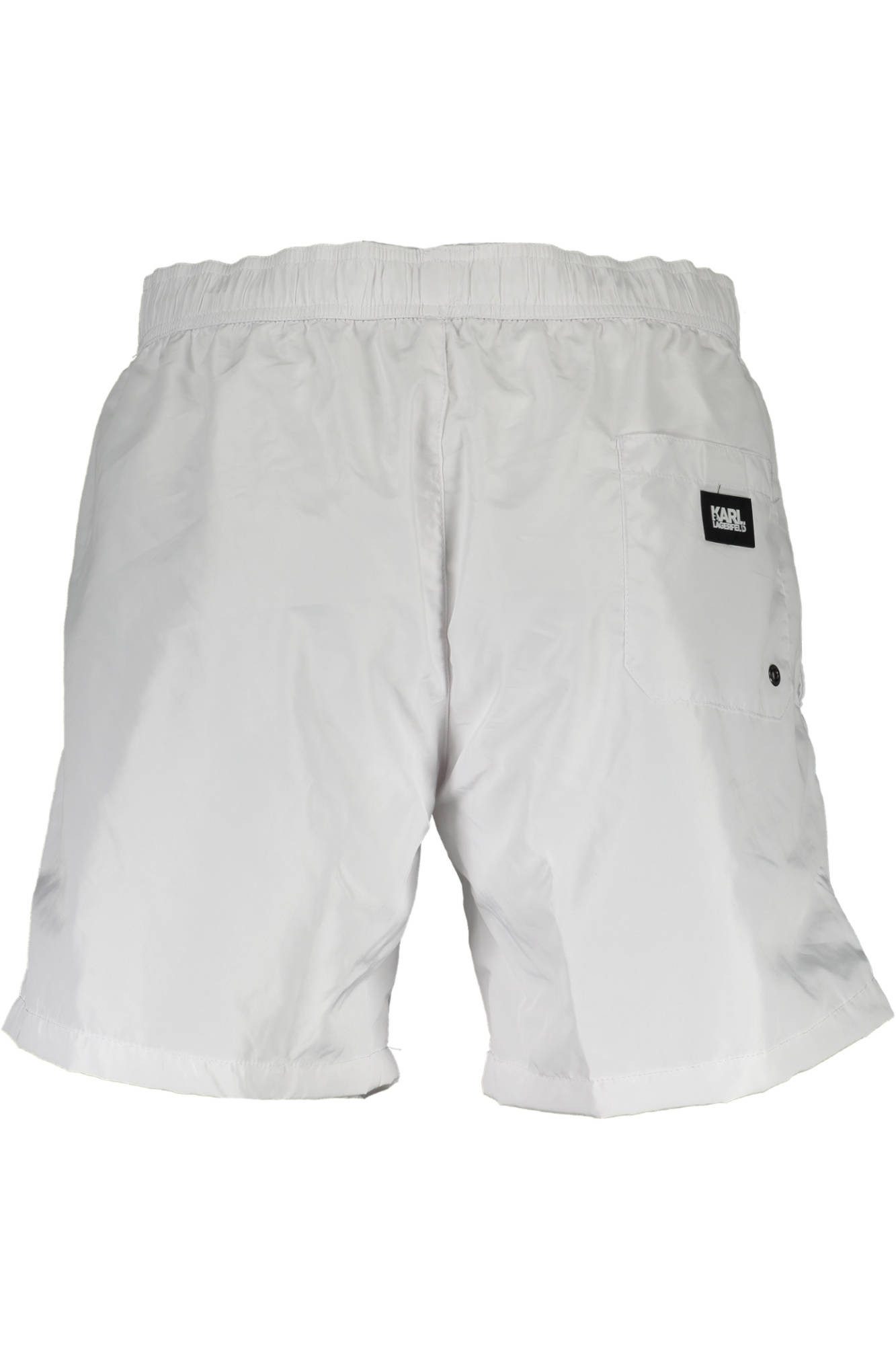 KARL LAGERFELD Badeshorts Elegante Weiße Badeshorts für Herren - Komfortabel & Stilvoll