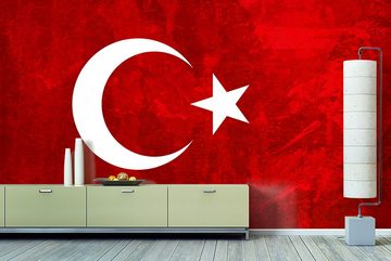 WandbilderXXL Fototapete Türkei, glatt, Länderflaggen, Vliestapete, hochwertiger Digitaldruck, in verschiedenen Größen