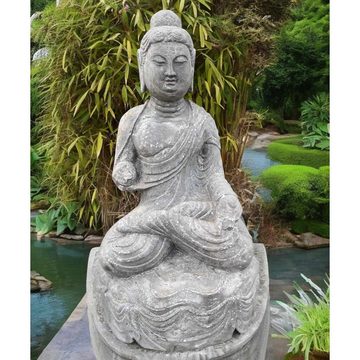 Asien LifeStyle Buddhafigur Garten Buddha Figur China Kulturrevolution Skulptur Naturstein Statue