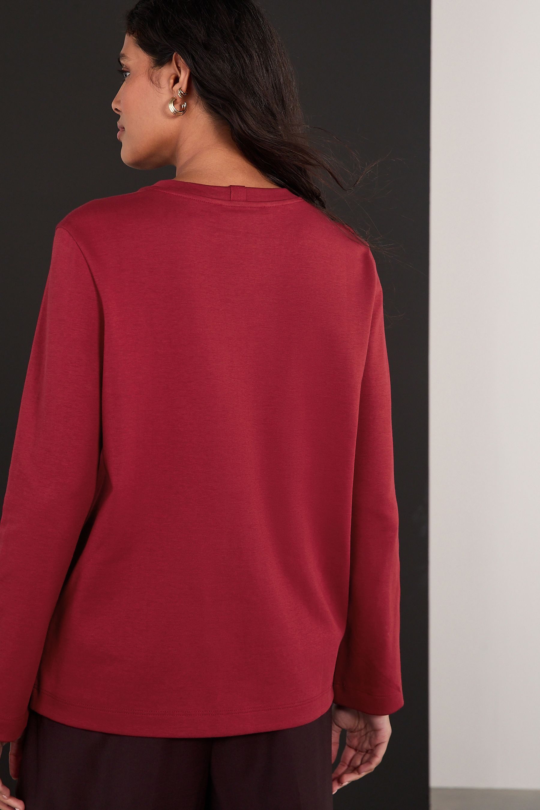 Next Langarmshirt Langarmshirt aus schwerem Stoff, günstig online kaufen