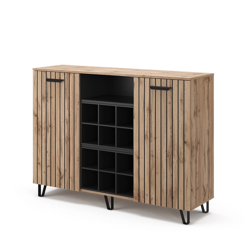 Vicco Highboard Amber, Braun/Braun, 133.6 x günstig online kaufen