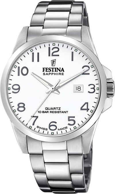 Festina Quarzuhr Swiss Made, F20024/1, Armbanduhr, Herrenuhr, Swiss Made