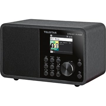 TELESTAR DIRA M 1 A mobil DAB+/UKW und Internetradio mit EWF Warnsystem Digitalradio (DAB) (2600 mAh Akku mit bis zu 15 Betriebsstunden und kurzem Ladeintervall, 10 W, Katastrophenschutz Bevölkerungswarnung Notfallwarn Notfallradio, EWF)