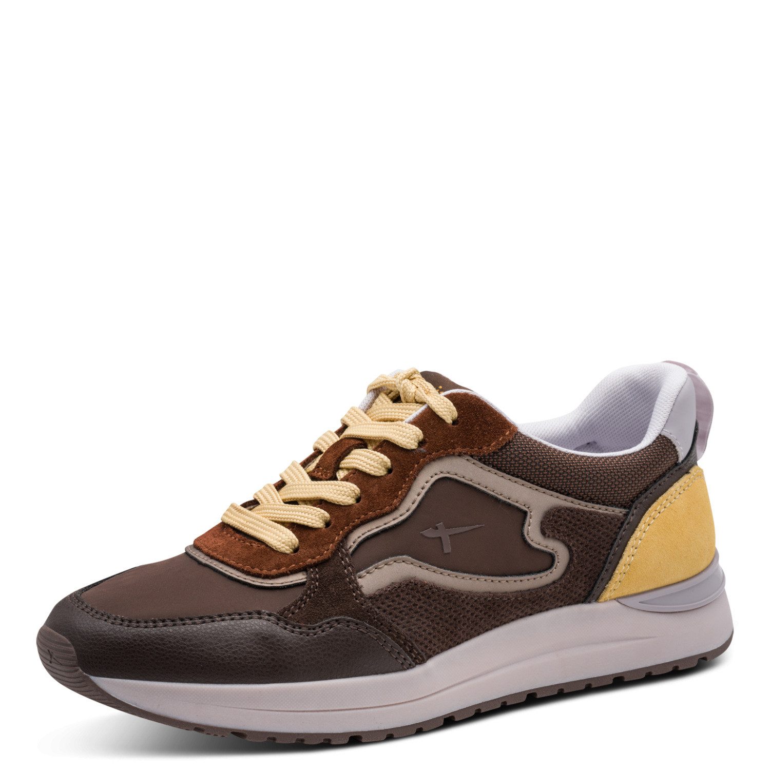 Tamaris Plateausneaker Freizeitschuh, Halbschuh, Schnürschuh mit Kontrastbesatz