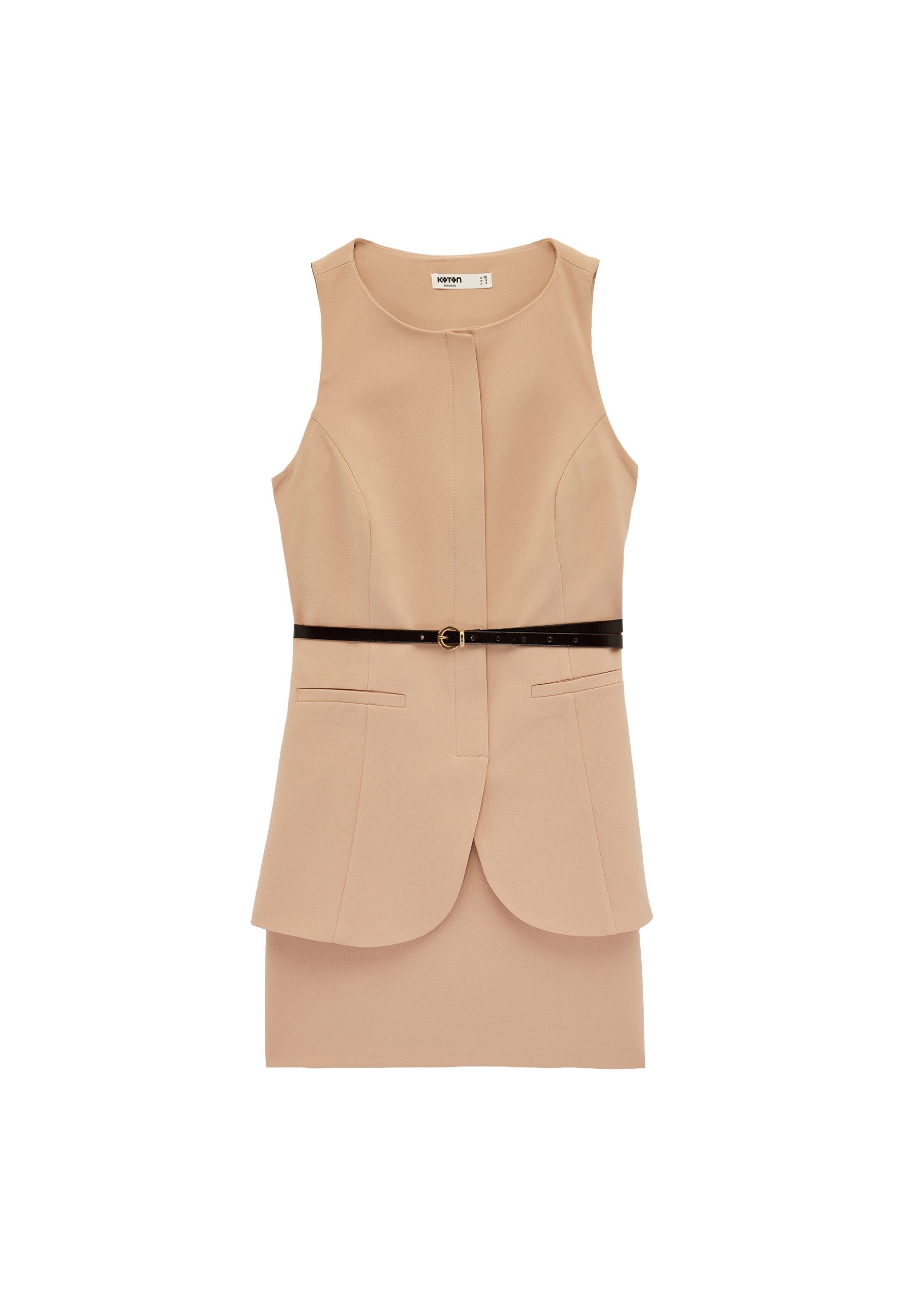 Koton Badekleid Mit Bauchgurt Geschichtet Minikleid