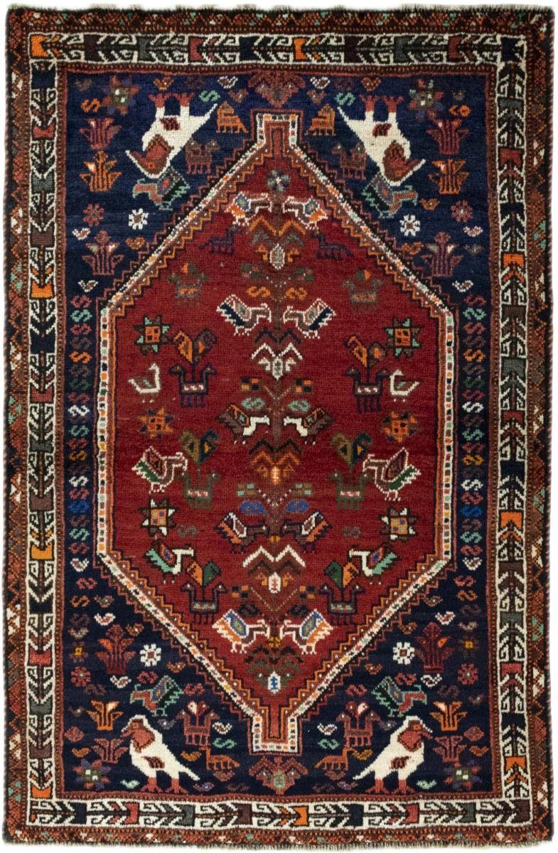 Shiraz Orientteppich Höhe: rechteckig, Trading, Handgeknüpfter mm Orientteppich 108x168 Perserteppich, / 10 Nain