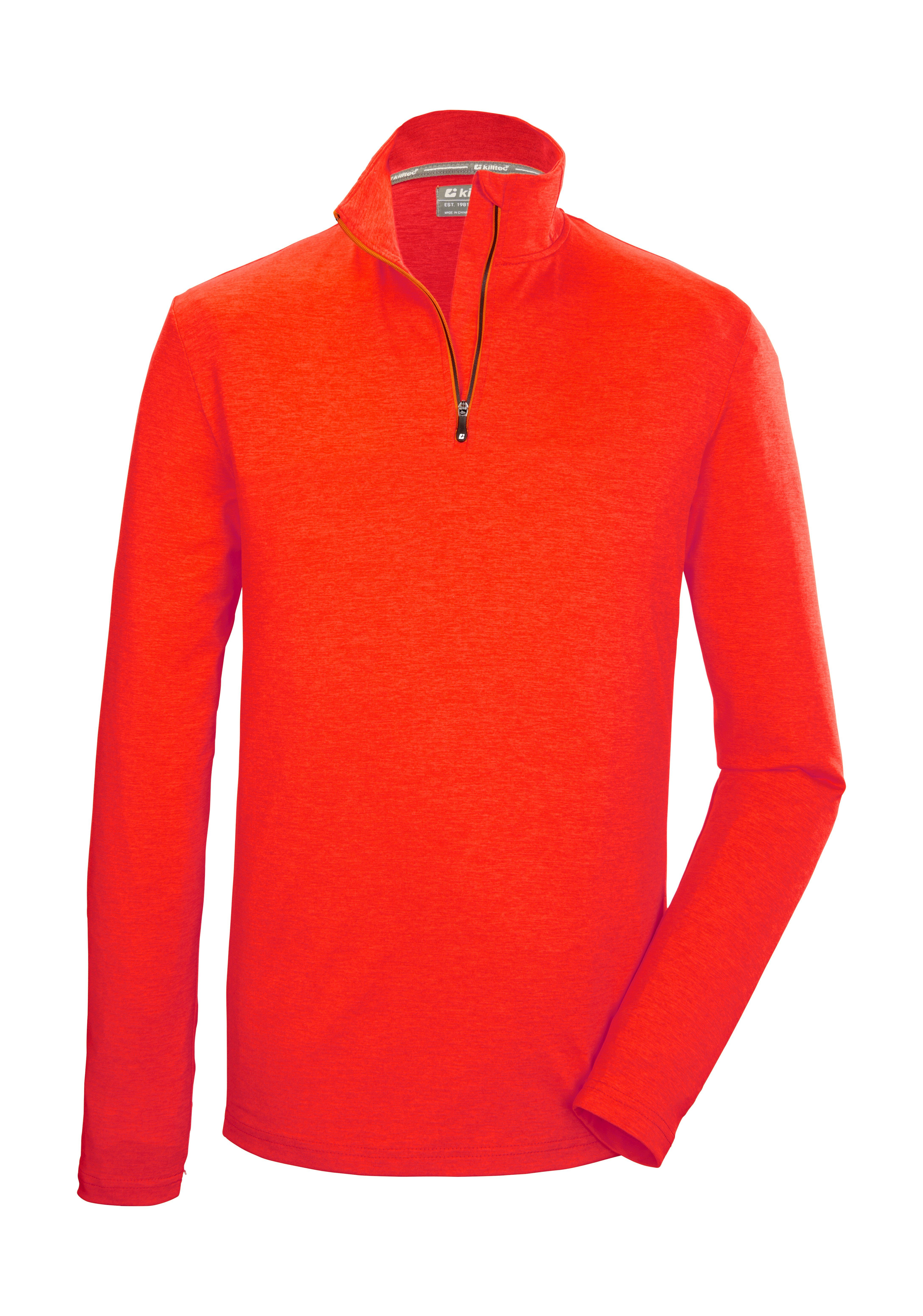 Killtec Langarmshirt KSW 95 MN LS SHRT dunkelorange