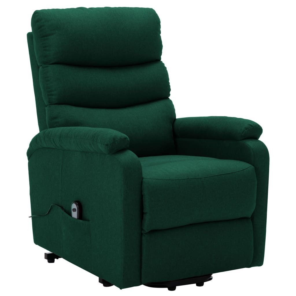 vidaXL Sessel Aufstehsessel Dunkelgrün Stoff (1-St) günstig online kaufen