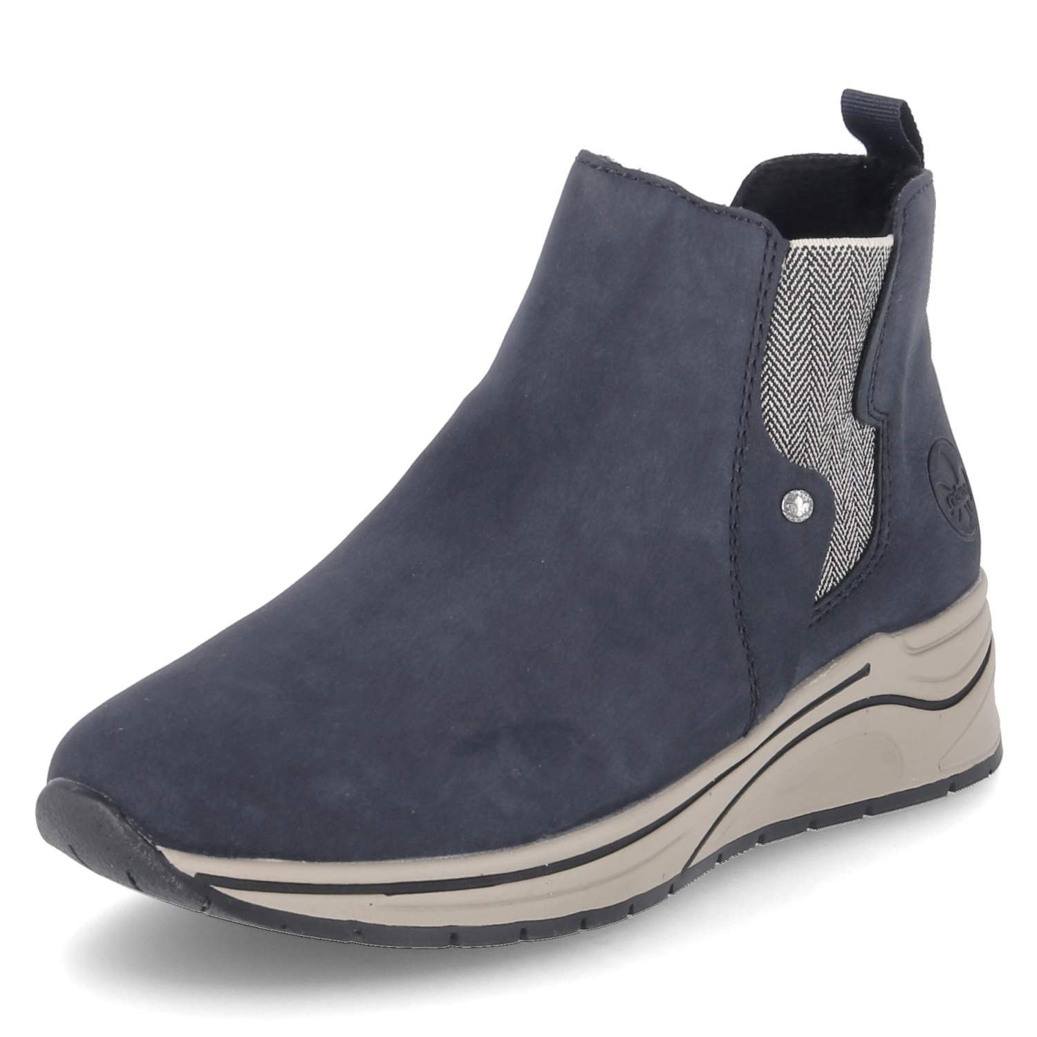 Rieker Rieker N9561-14 Damen Synthetik blau Schlupfstiefel günstig online kaufen