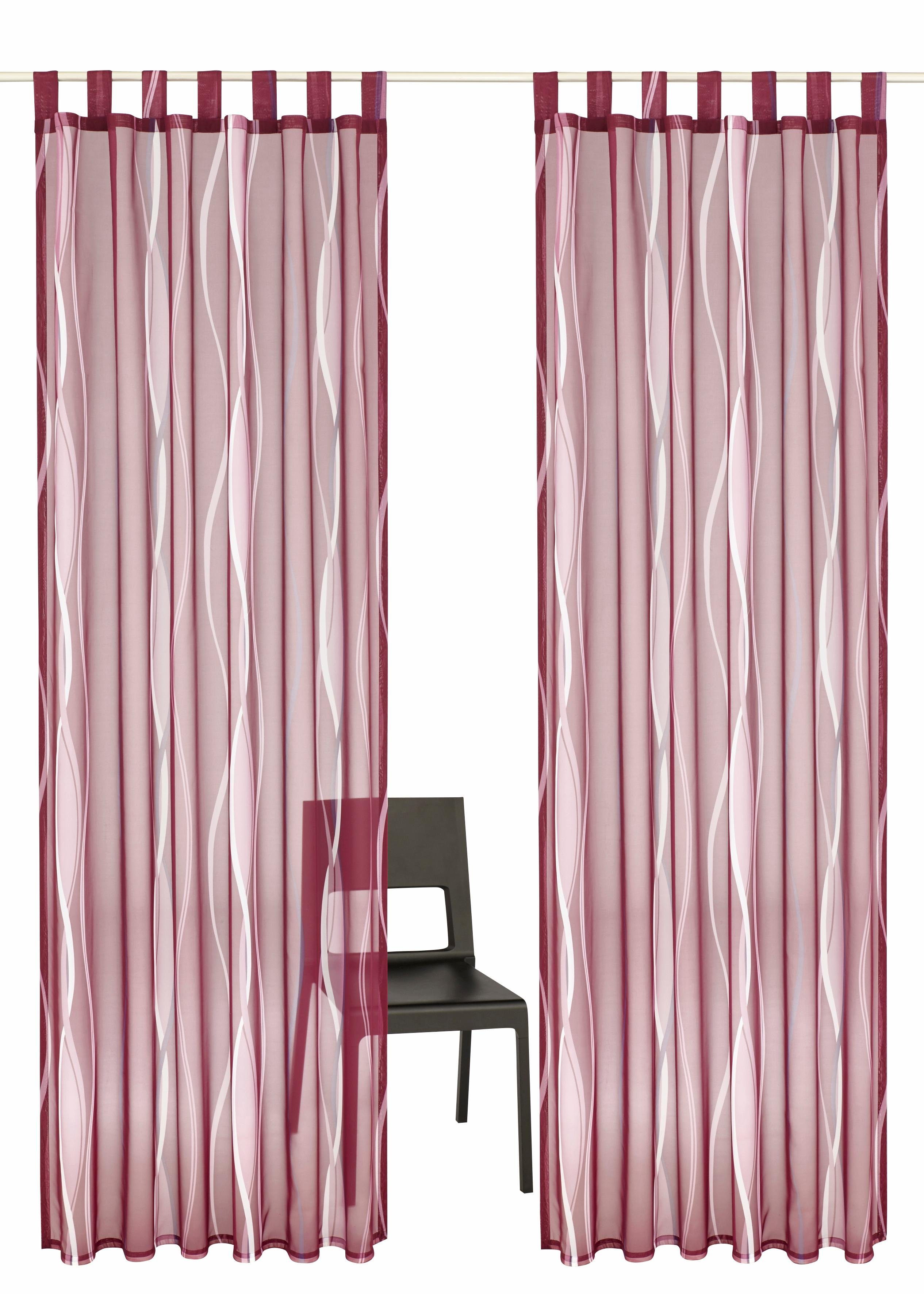 my home Gardine Dimona (2 St), Schlaufen, transparent, Voile, 2er-Set, Voil günstig online kaufen