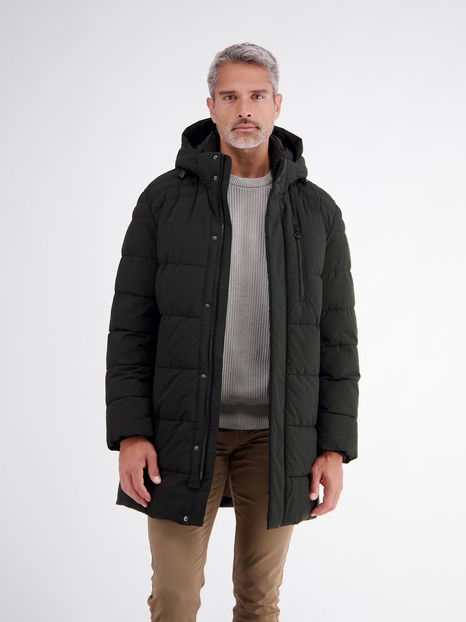 LERROS Steppjacke Winterjacke mit Kapuze und Kordelzug