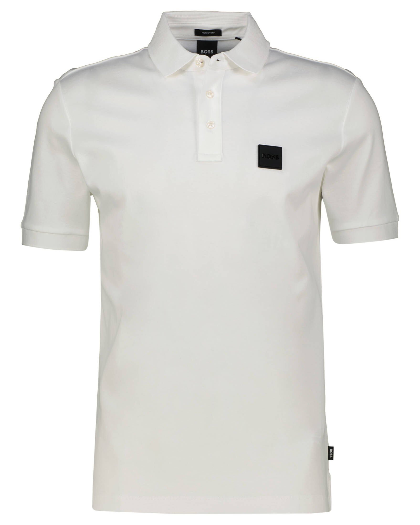 HUGO BOSS Poloshirt Herren Poloshirt PARLAY 143 (1-tlg) weiss (10) | T-Shirts