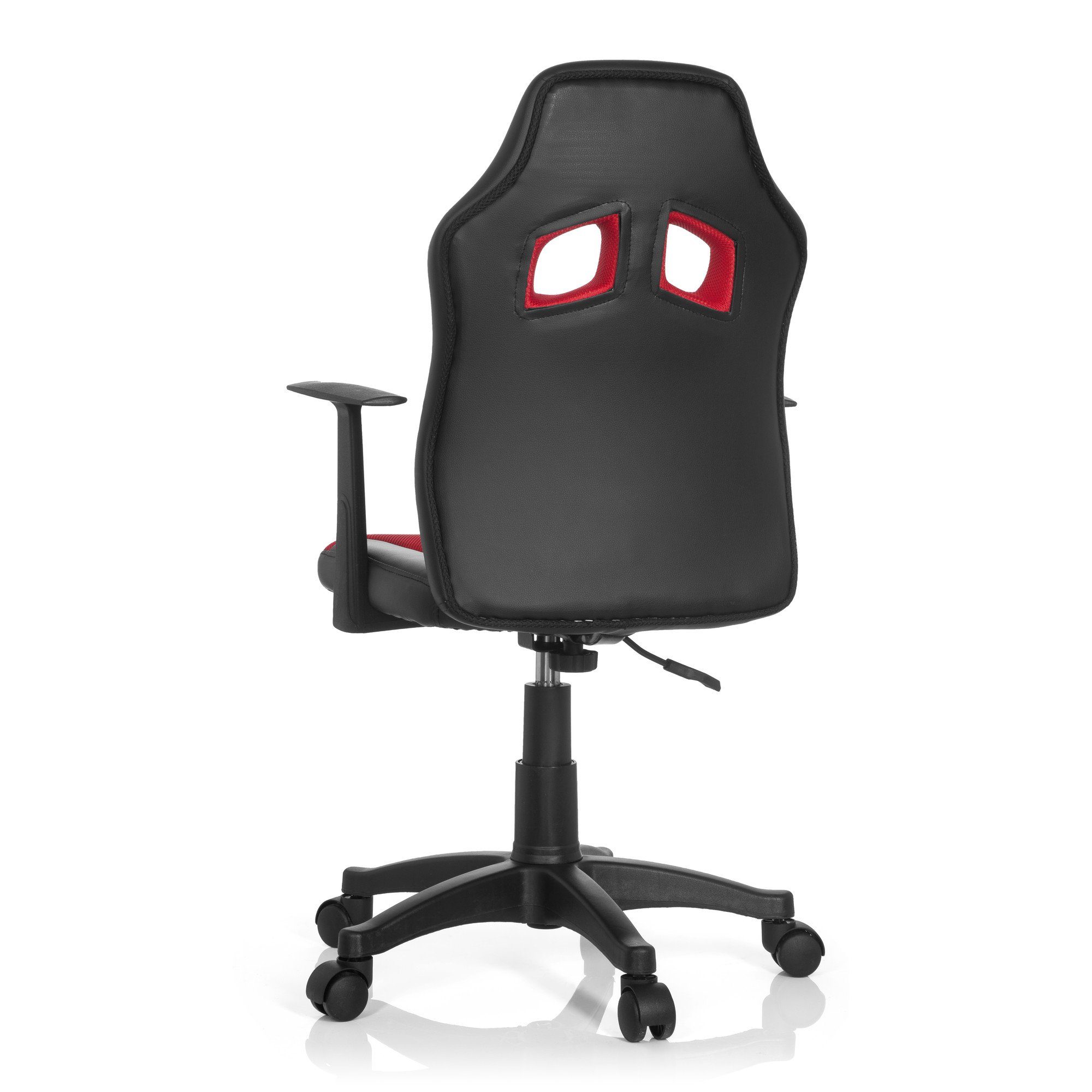 Kinderdrehstuhl ergonomisch hjh / GAME Kunstleder, Drehstuhl Schwarz OFFICE AL Rot KID