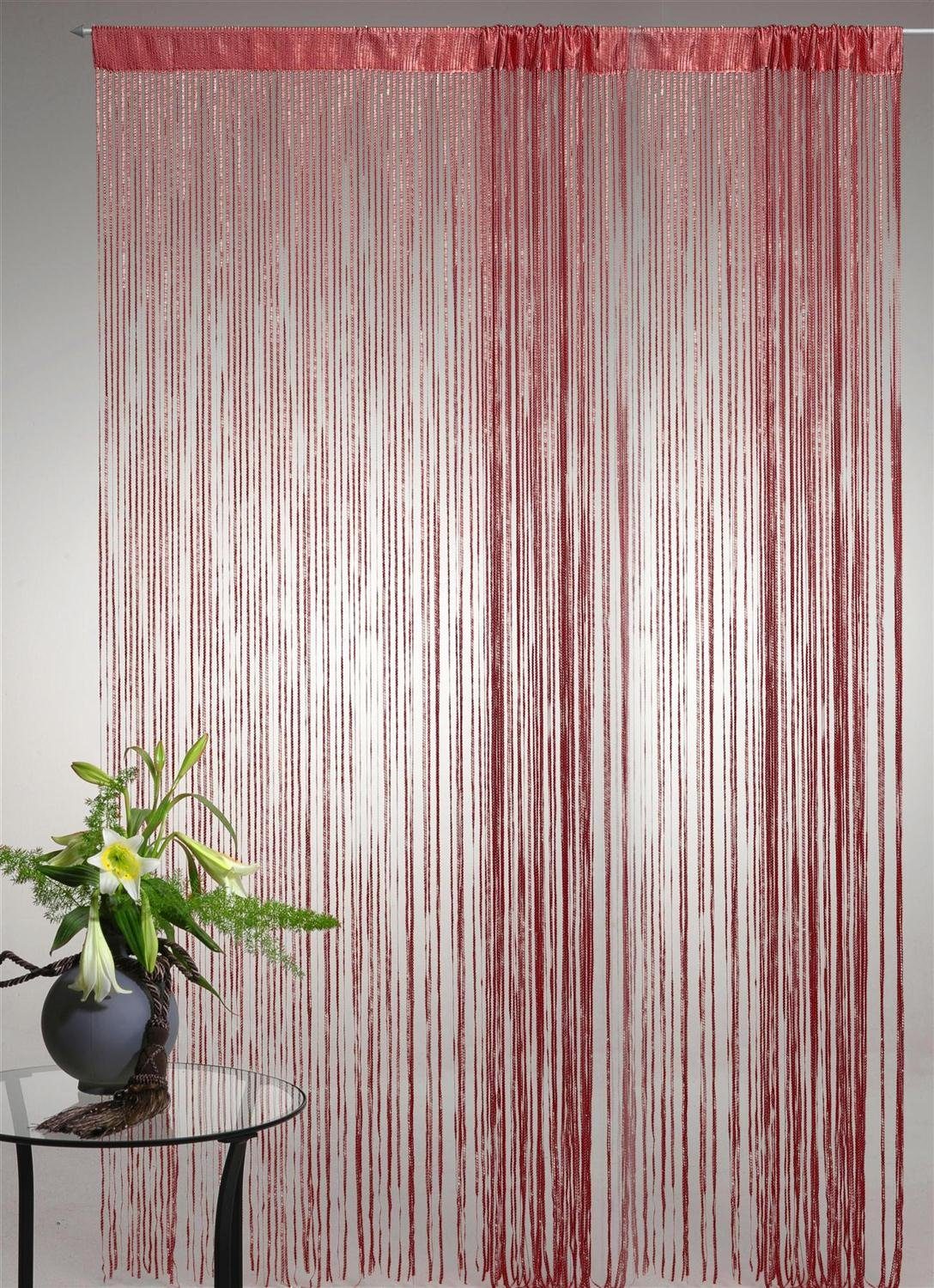 Haus und Deko Fadenvorhang Türvorhang mit Lurex Fadenvorhang 90x250 oder 14 günstig online kaufen