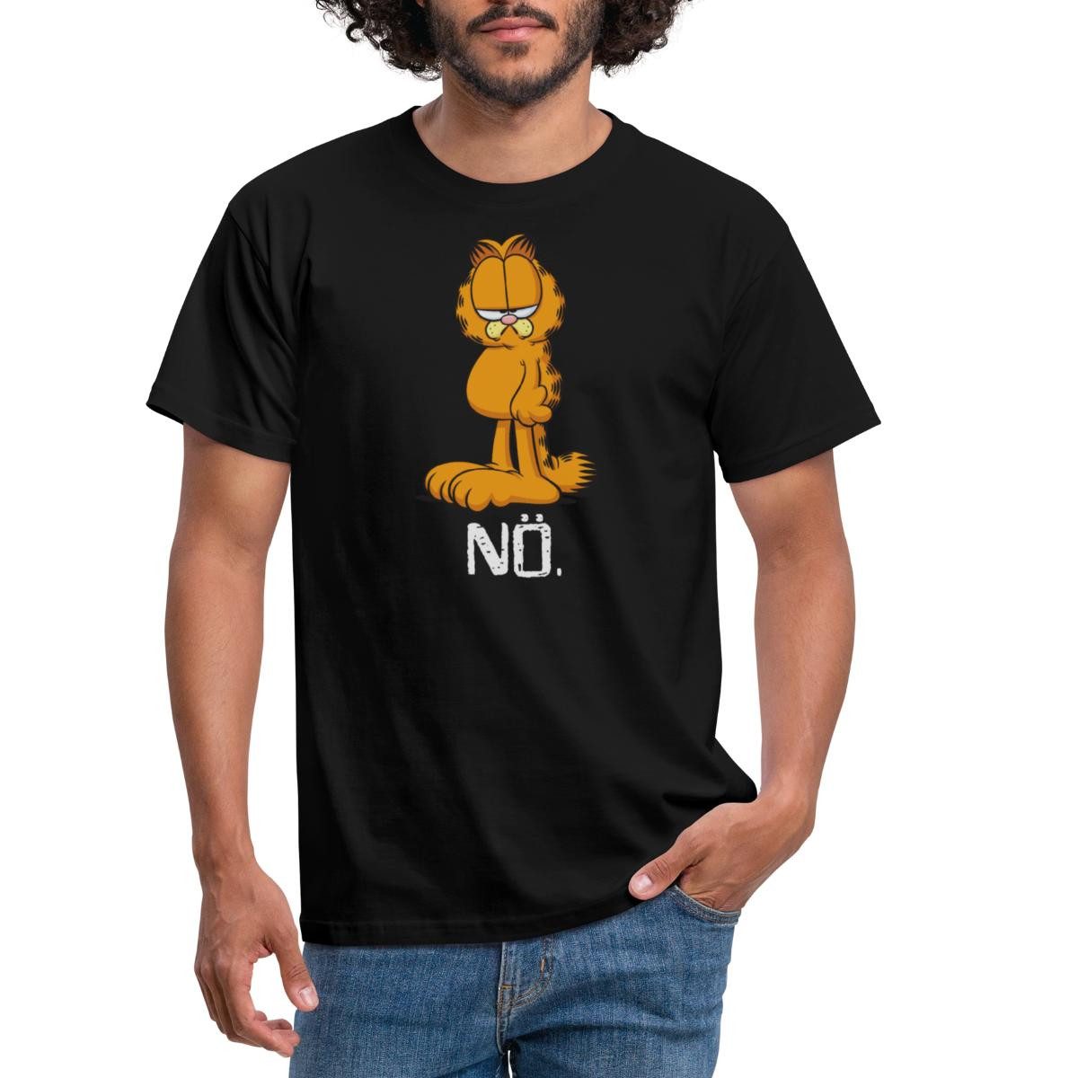 Spreadshirt T-Shirt Garfield Nö Nein Kein Bock Lustig Männer T-Shirt (1-tlg günstig online kaufen