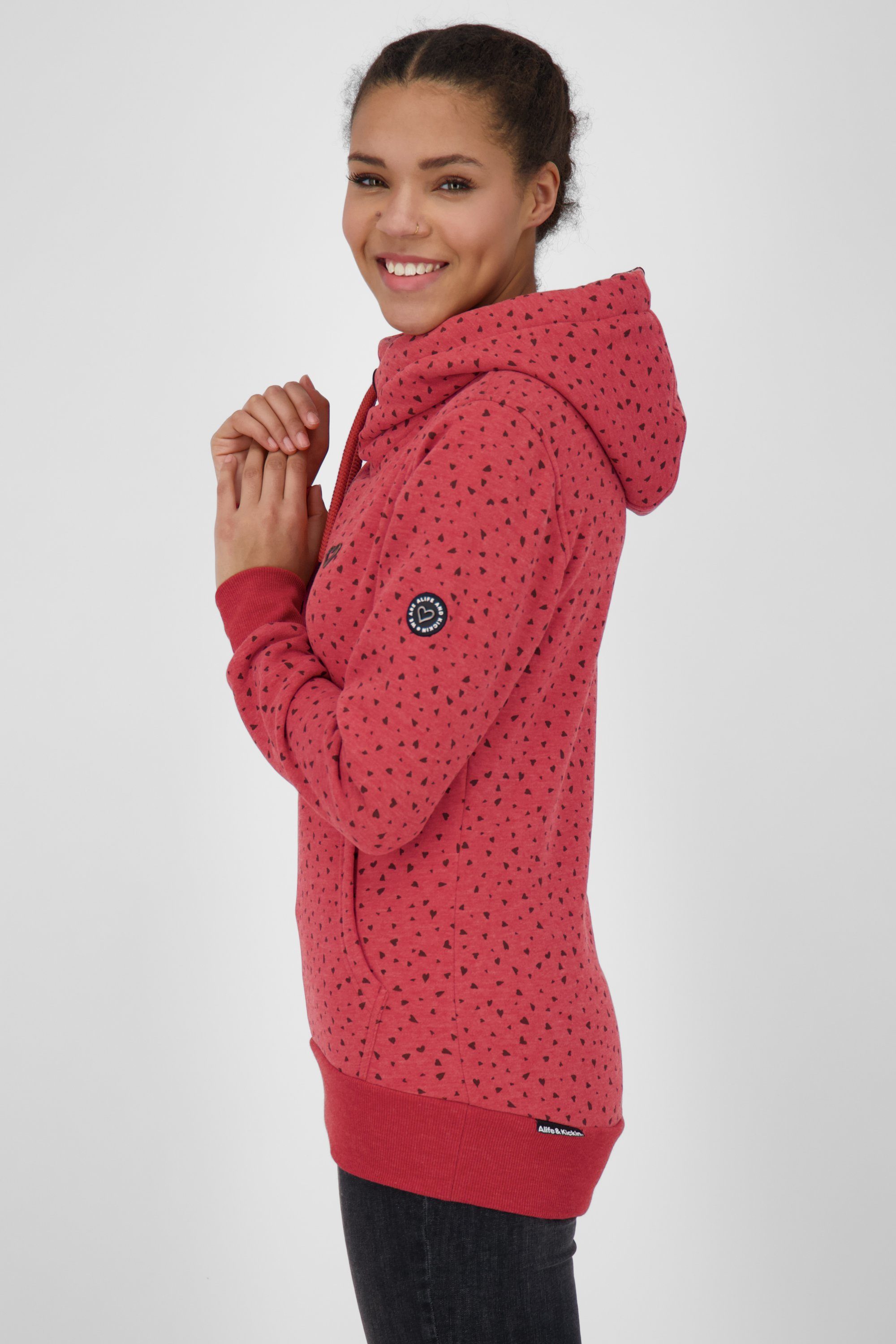 Damen SarahAK Kapuzensweatshirt Kapuzensweatshirt, Sweat cranberry B Sweatshirt & Kickin Alife melange