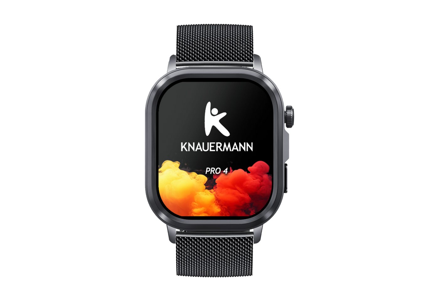 Knauermann PRO 4 (2026) Gesundheitsuhr mit Anruf & SOS Funktion Smartwatch, EKG-Gesundheitsuhr mit 2 Wochen Akkulaufzeit