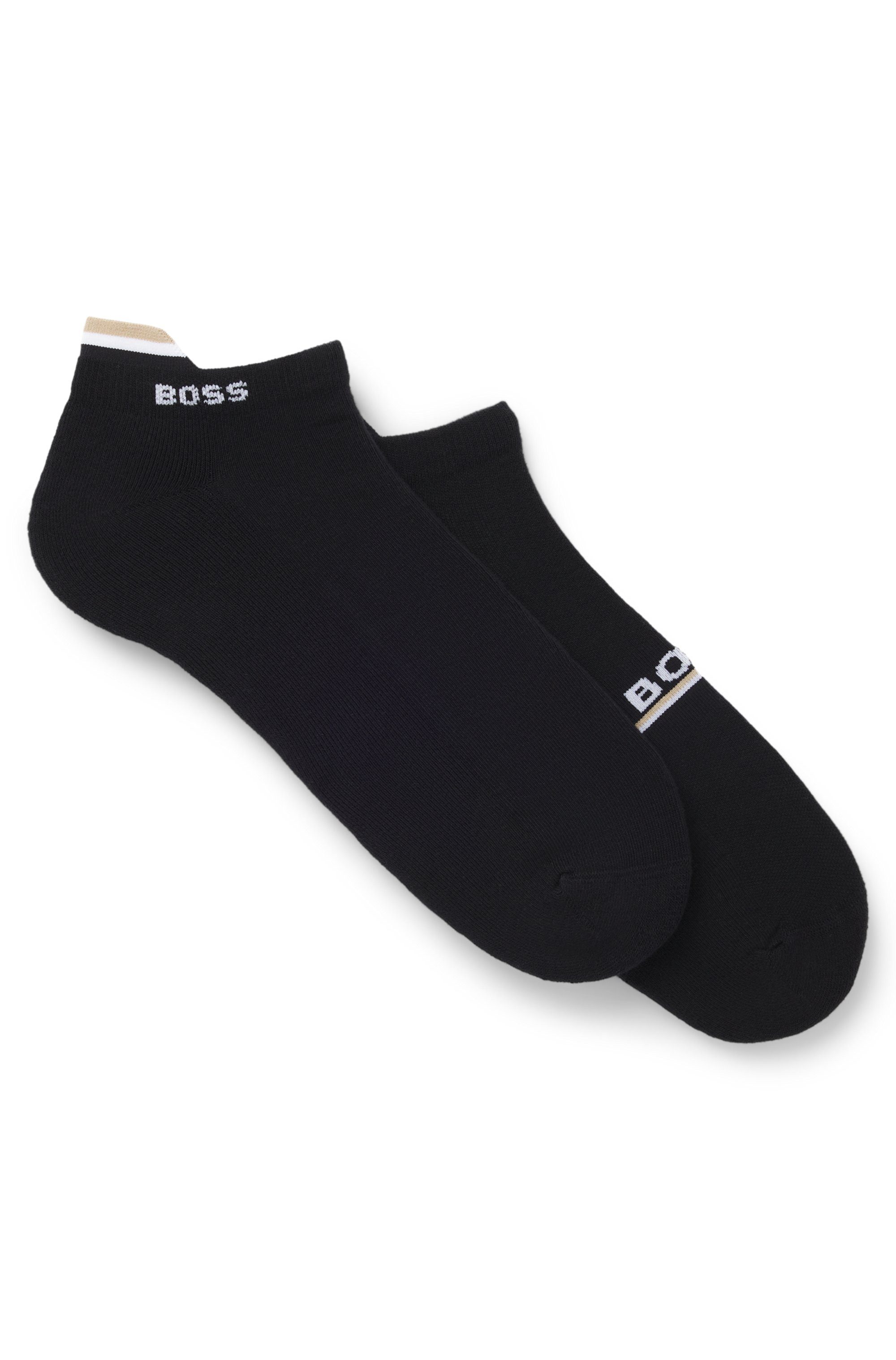 BOSS Kurzsocken 2P AS Iconic Loop CC (2-Paar) mit Signature-Streifen und Logo-Details