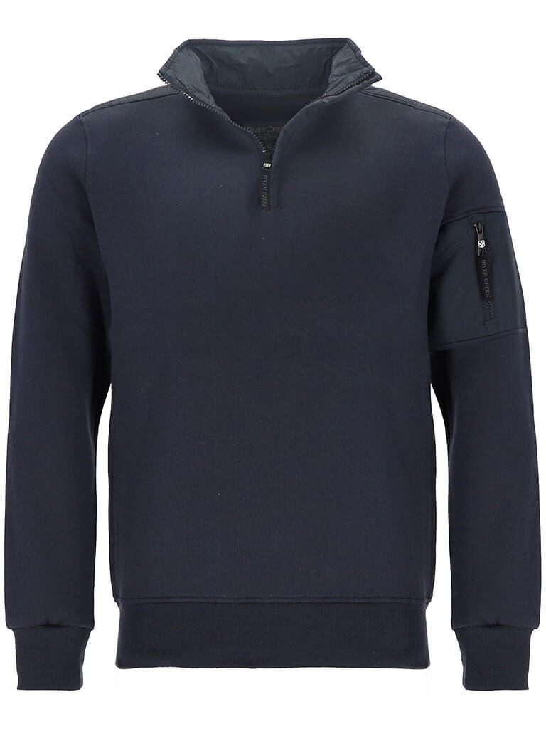 Rivercreek Troyer Herren Sweater mit Troyerkragen günstig online kaufen
