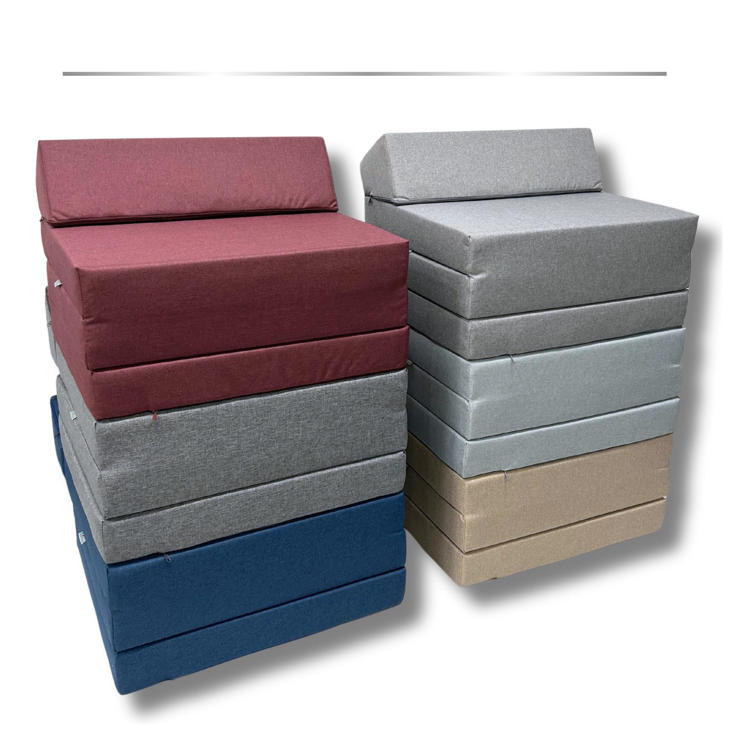 Klappmatratze Klappmatratze mit wasserfestem Bezug Komfort & Vielseitigkeit 6 Farben, FORTISLINE