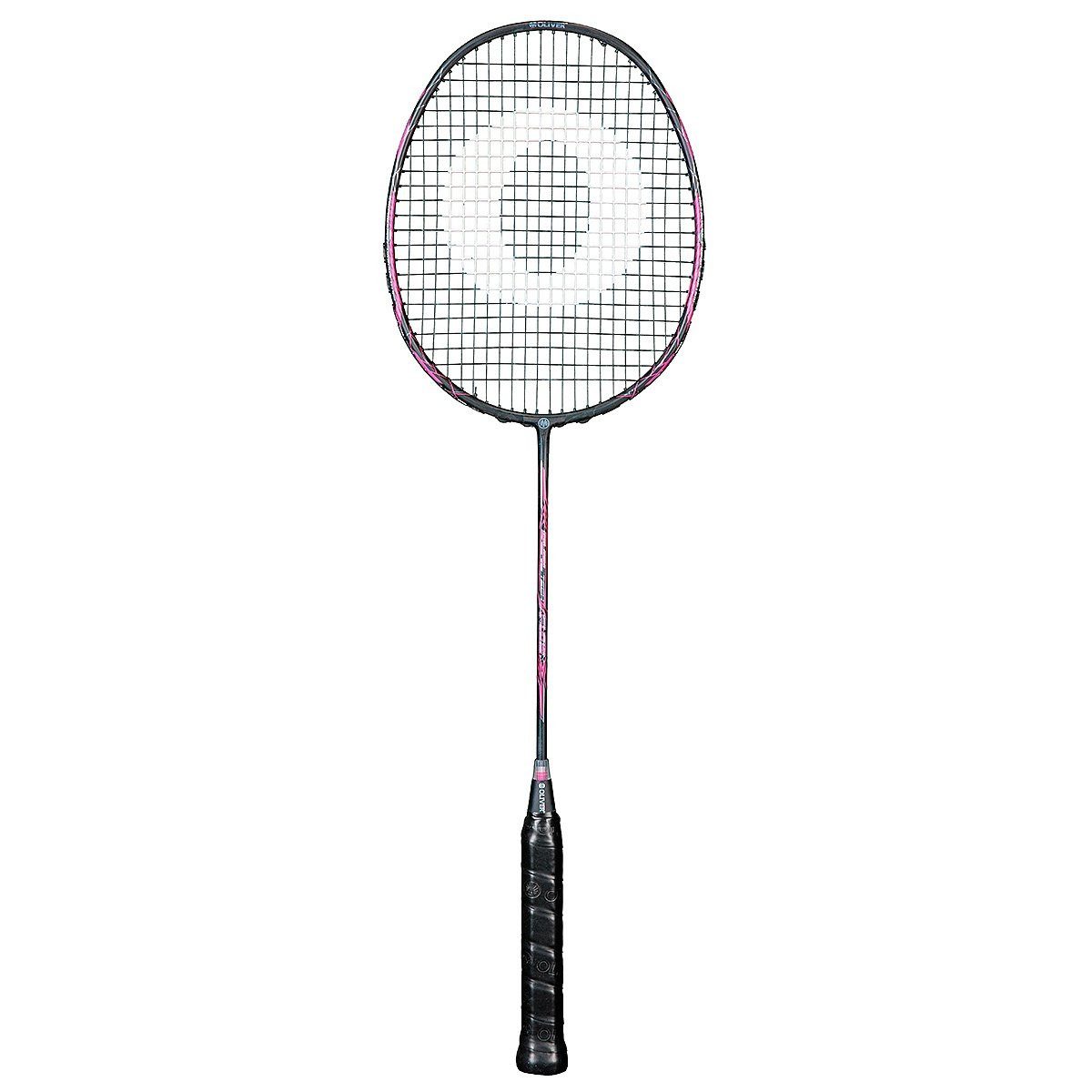 Oliver Badmintonschläger Dual Tec Flow (84g/kopflastig/flexibel) 2025 schwarz/pink - besaitet