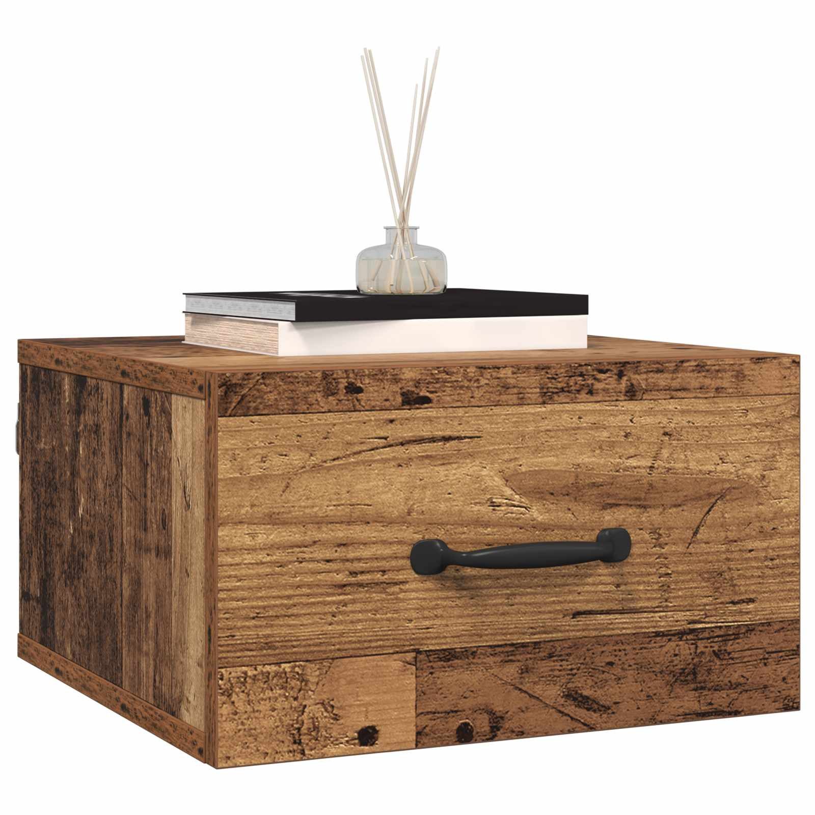 vidaXL Nachttisch Nachttisch Altholz 35 x 35 x 20 cm Holzwerkstoff (1-St)