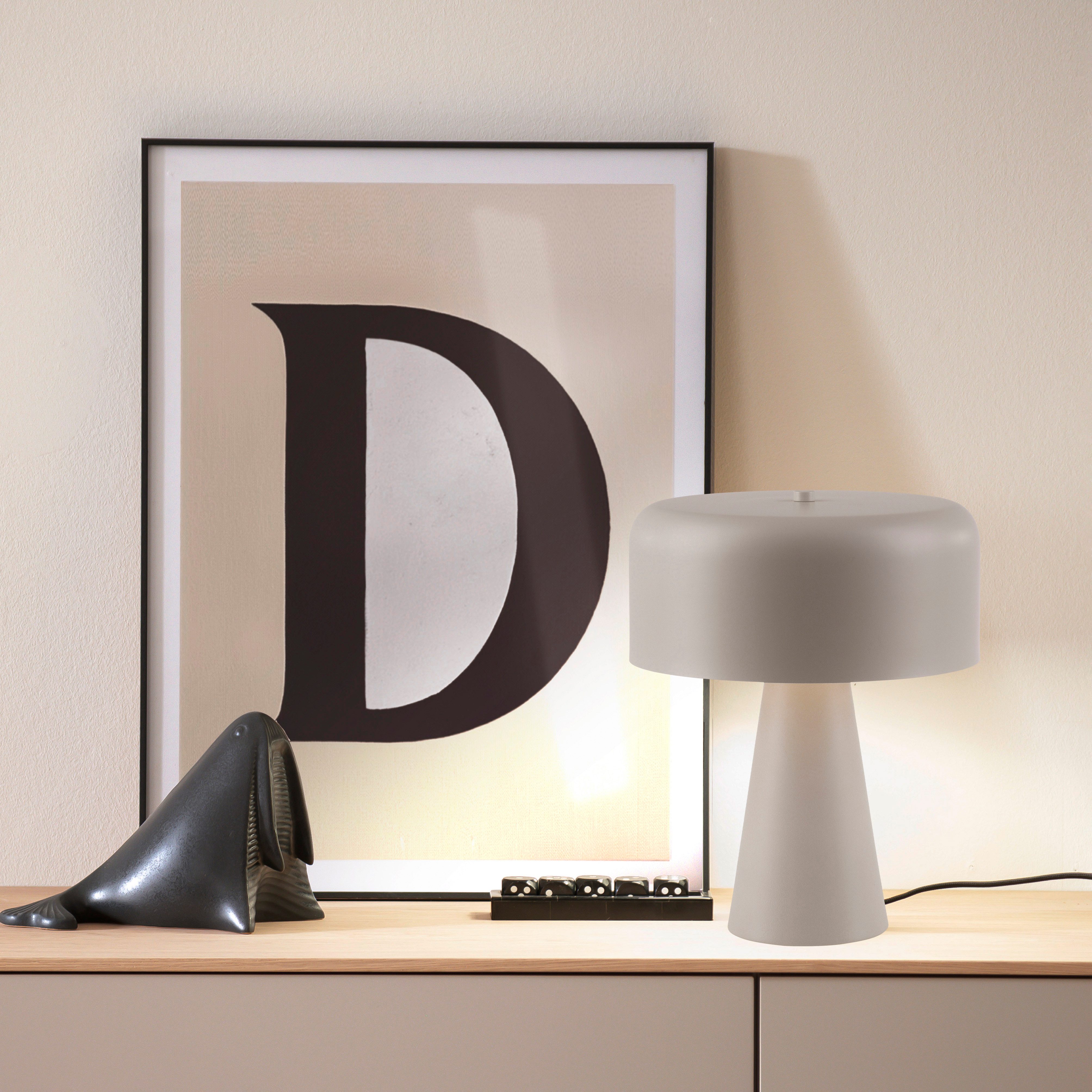 SCHÖNER WOHNEN-Kollektion LED Tischleuchte PENTO, Ein-/Ausschalter, ohne Leuchtmittel, SCHÖNER WOHNEN Kollektion, Schnurschalter, Downlight – Bild 2 von 5